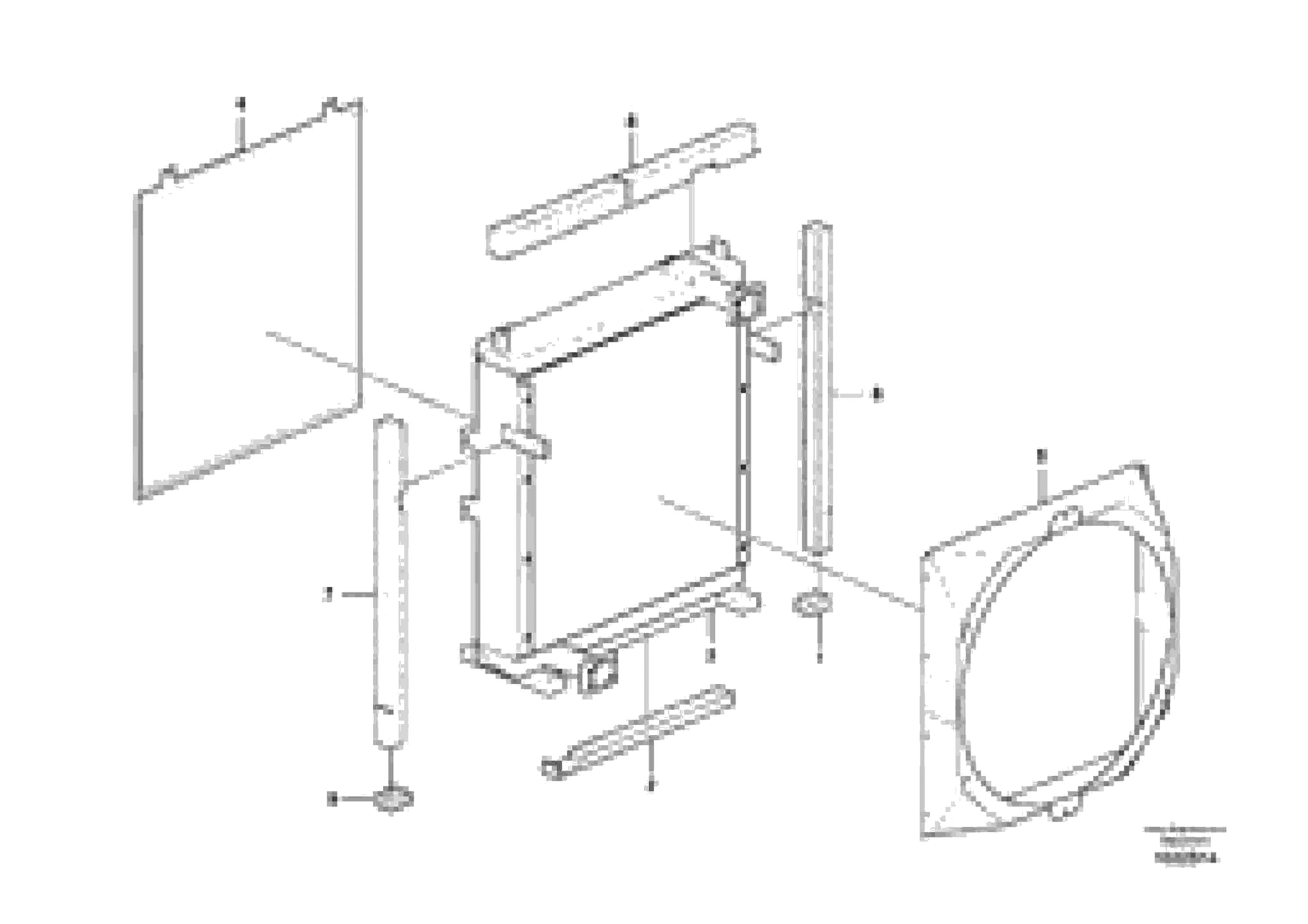 Схема запчастей Volvo EC460C - 97370 Hydraulic system, oil cooler EC460C