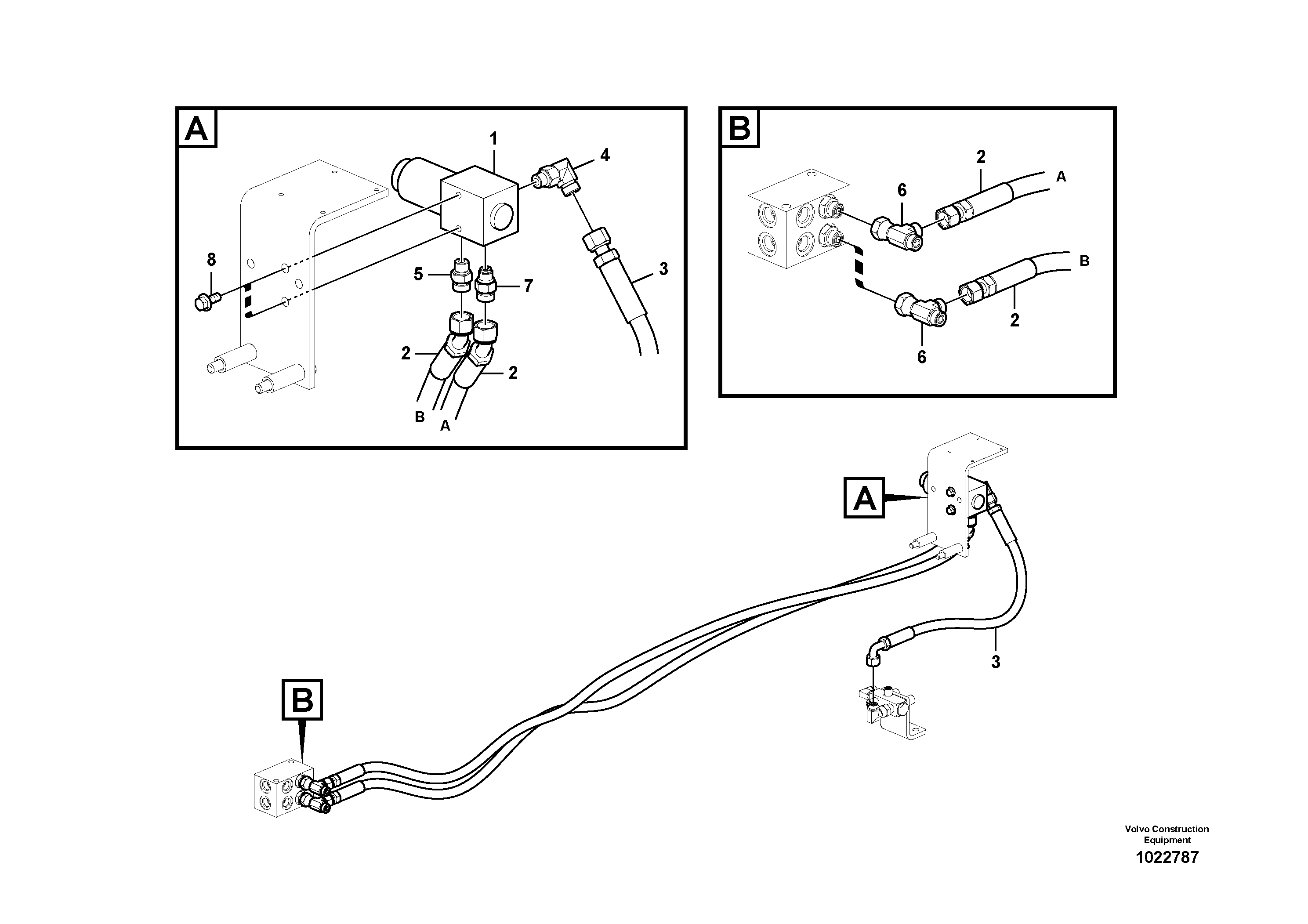 Схема запчастей Volvo EC460C - 19973 Servo system, hammer and shear EC460C