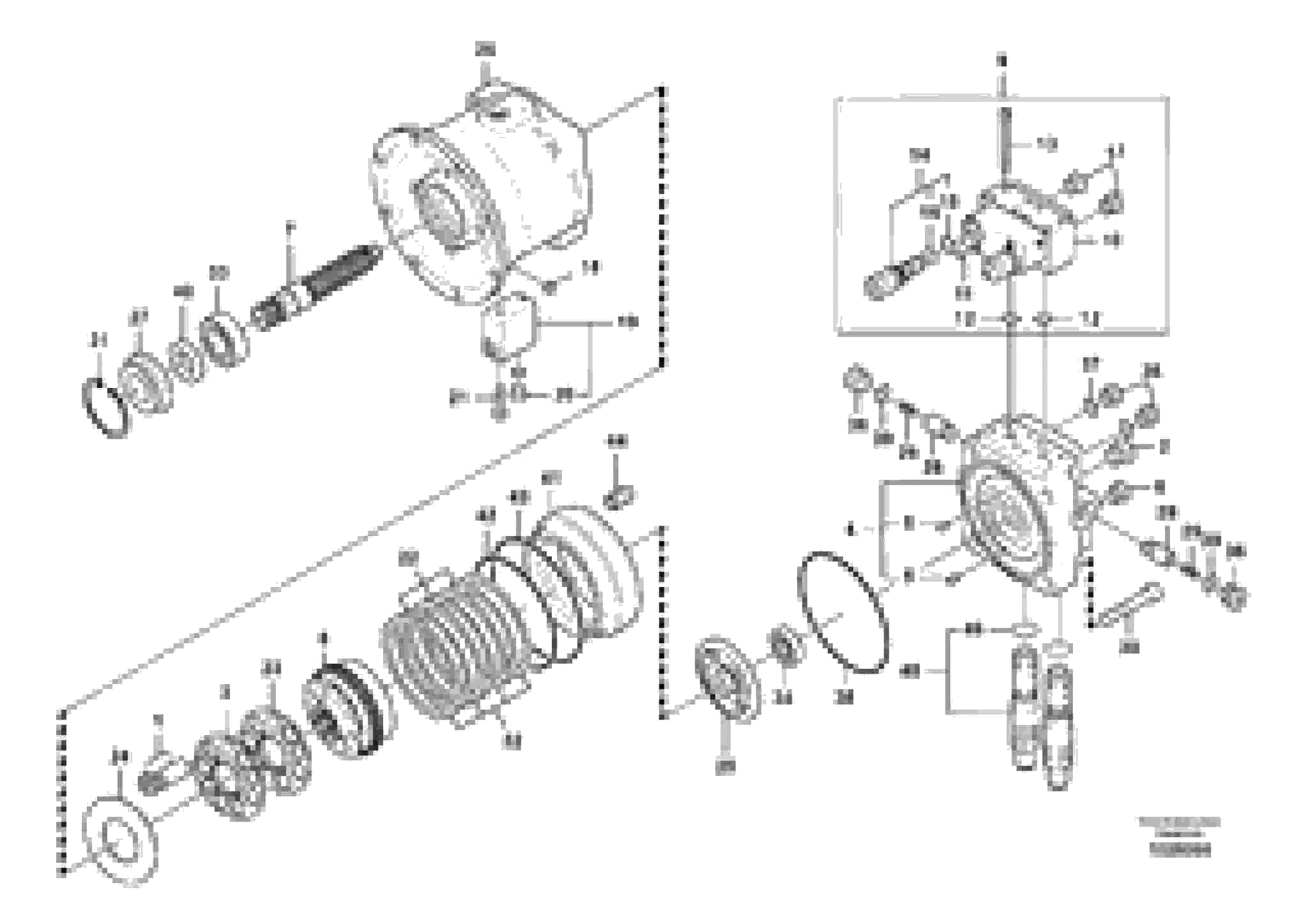 Схема запчастей Volvo EC460C - 93396 Поворотный редуктор (Гидромотор поворота платформы) EC460C S/N 115001-