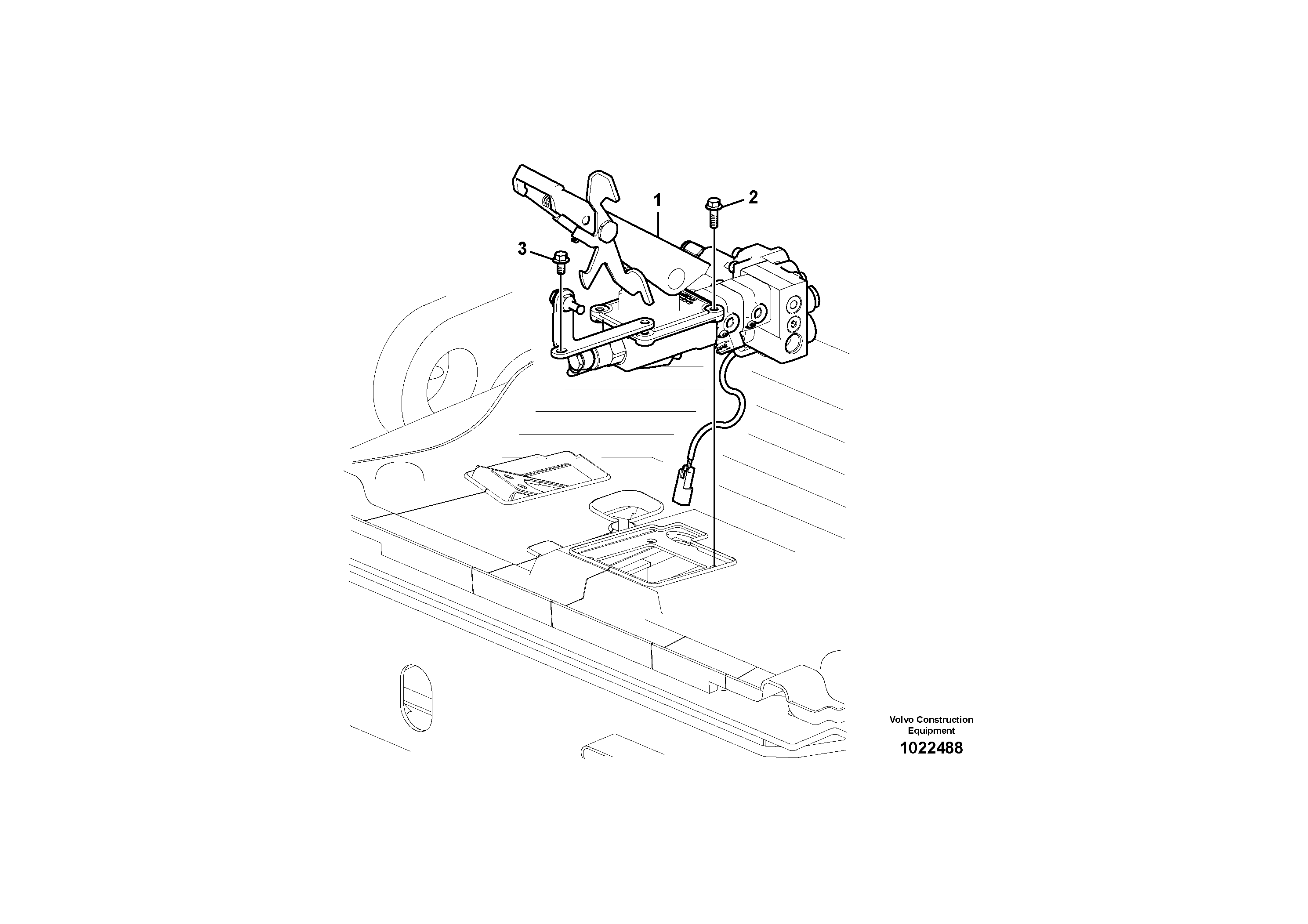 Схема запчастей Volvo EW140C - 43398 Hydraulic system, upper brake line EW140C