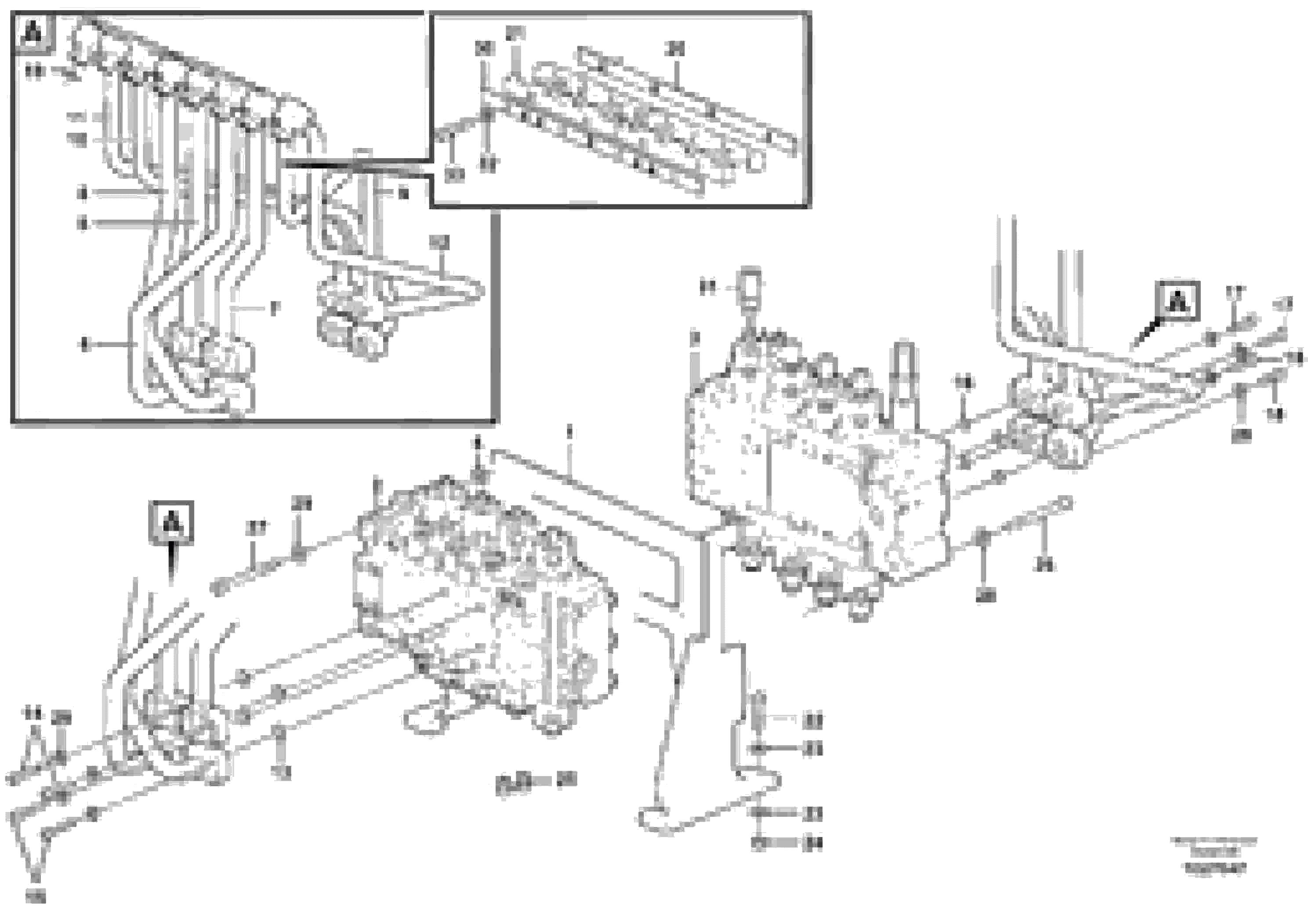 Схема запчастей Volvo EW140C - 58663 Working hydraulic, hammer and shear for upper EW140C