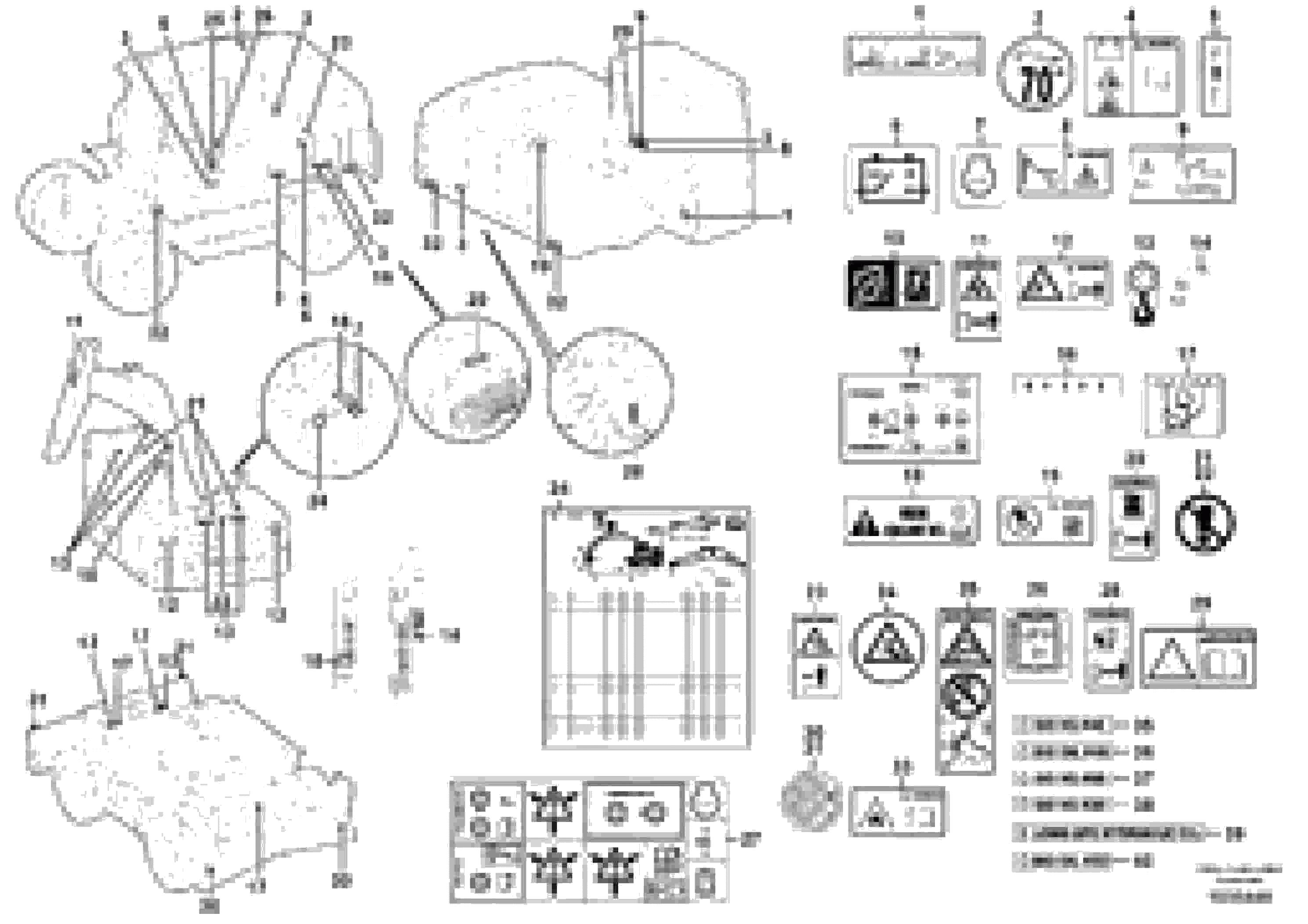 Схема запчастей Volvo EW160C - 102368 Sign plates and decals EW160C