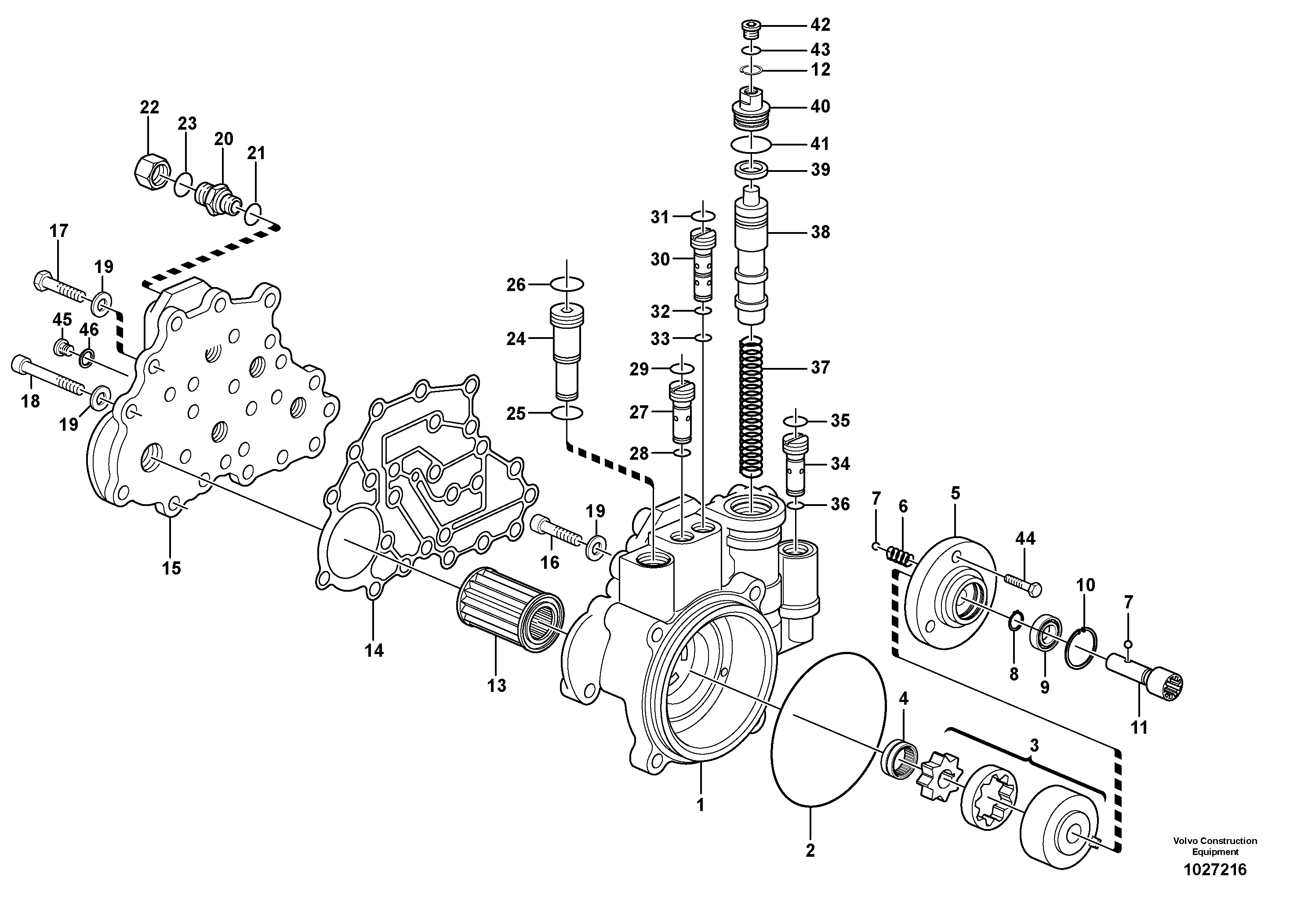 Схема запчастей Volvo EW160C - 90447 Dropbox, Gearshifting control EW160C