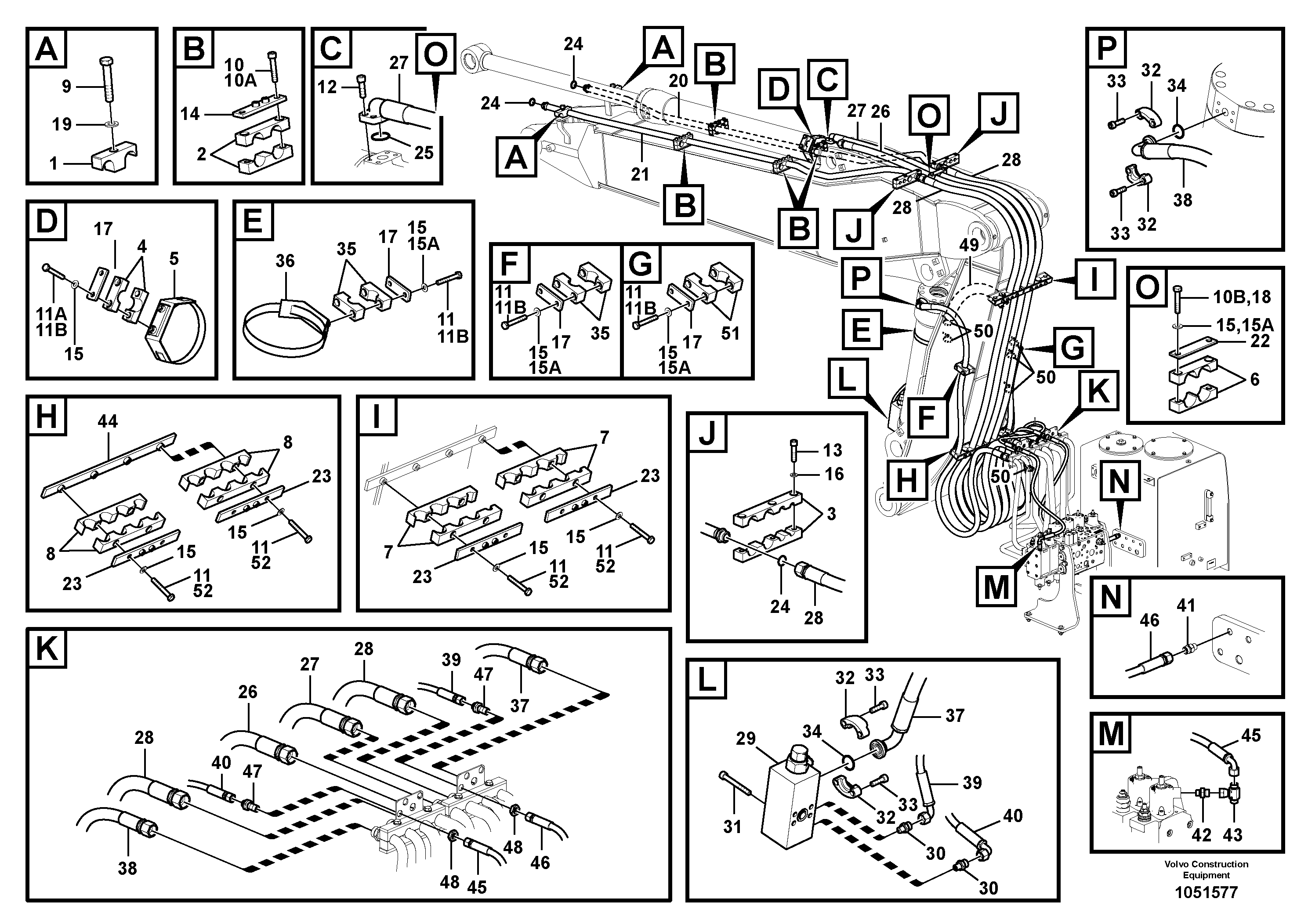 Схема запчастей Volvo EW180C - 91201 Working hydraulic, hammer and shear for adjustable boom EW180C