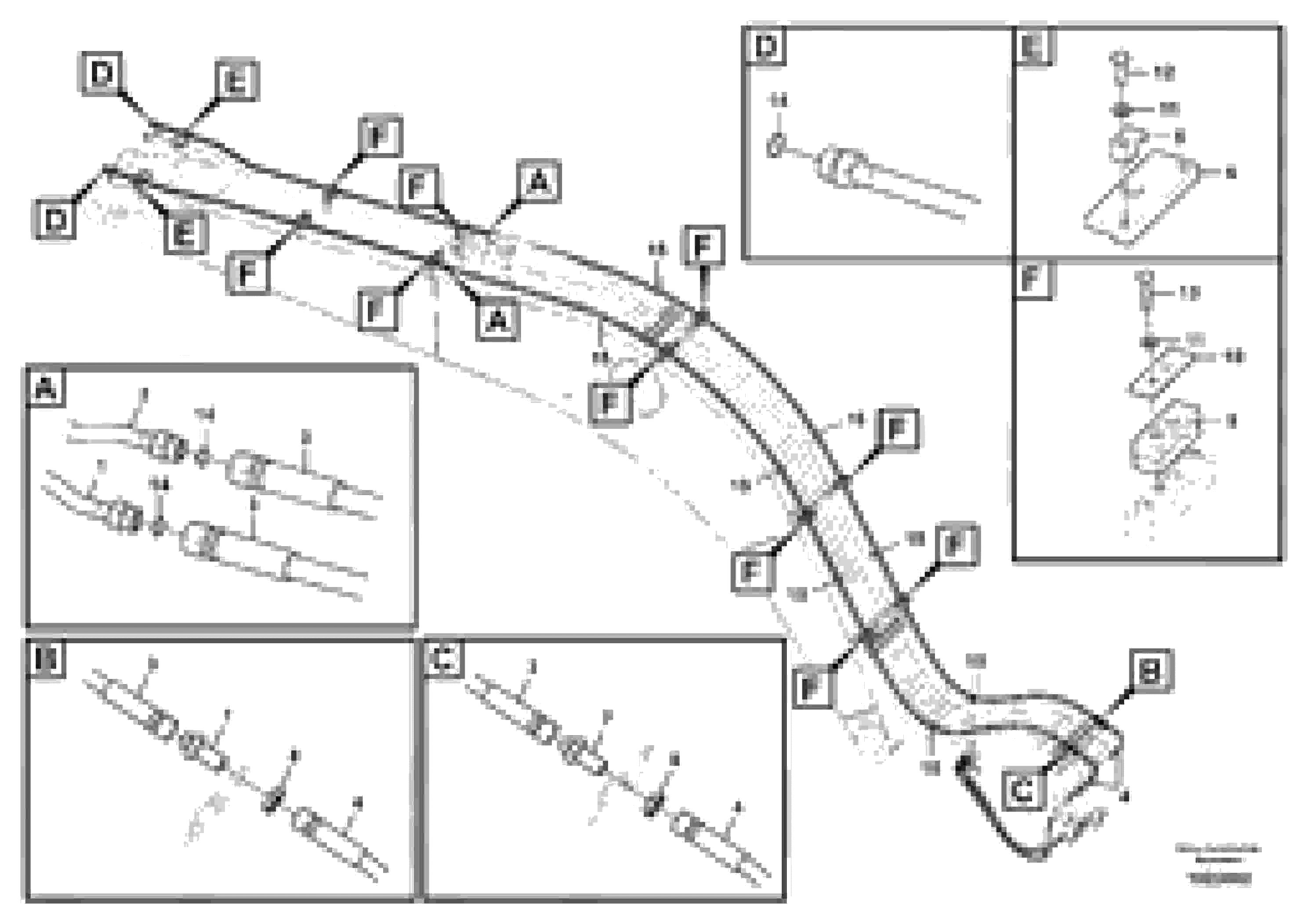 Схема запчастей Volvo EW180C - 102886 Working hydraulic, quick fit on boom EW180C