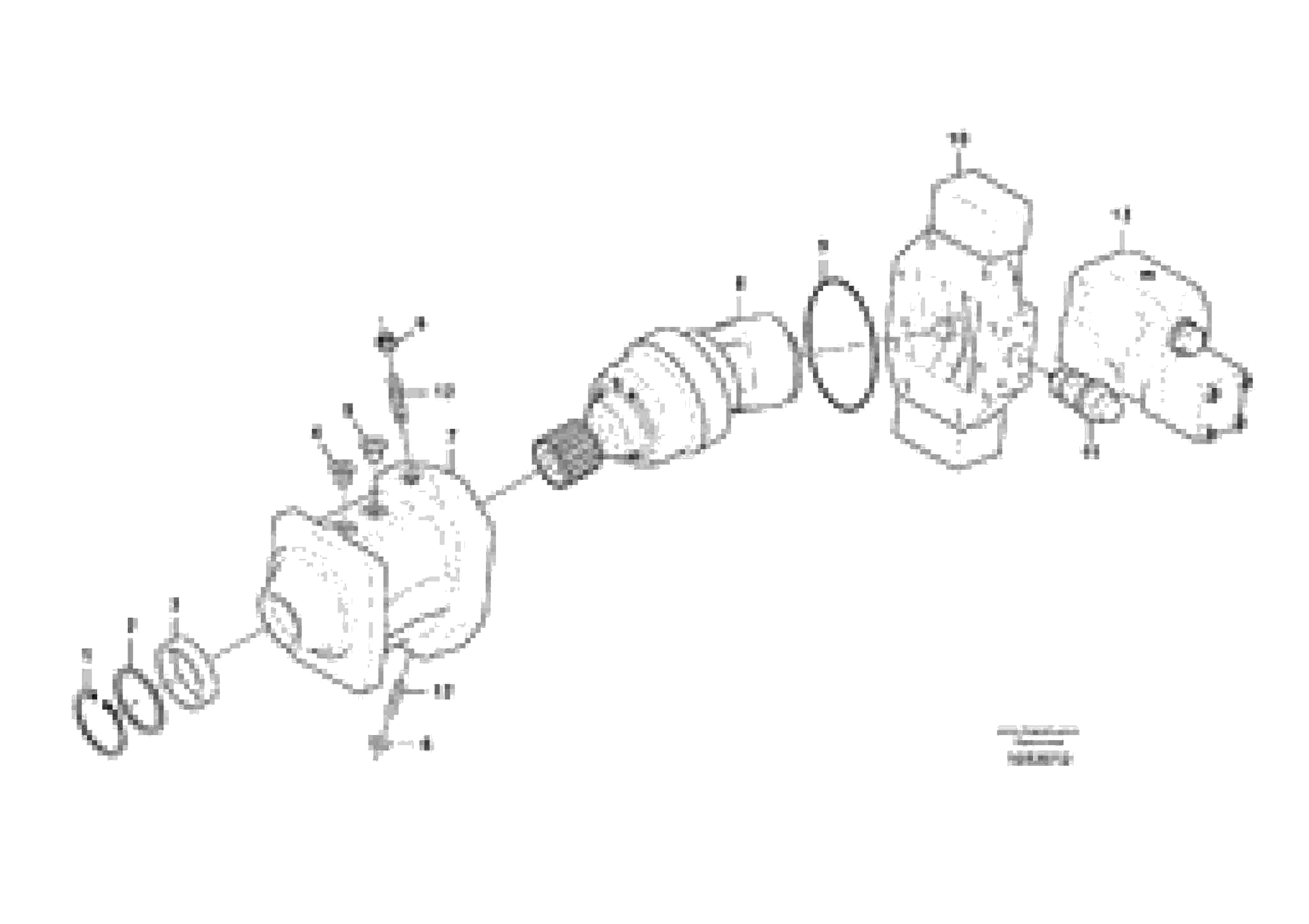 Схема запчастей Volvo EW210C - 86095 Гидромотор хода EW210C