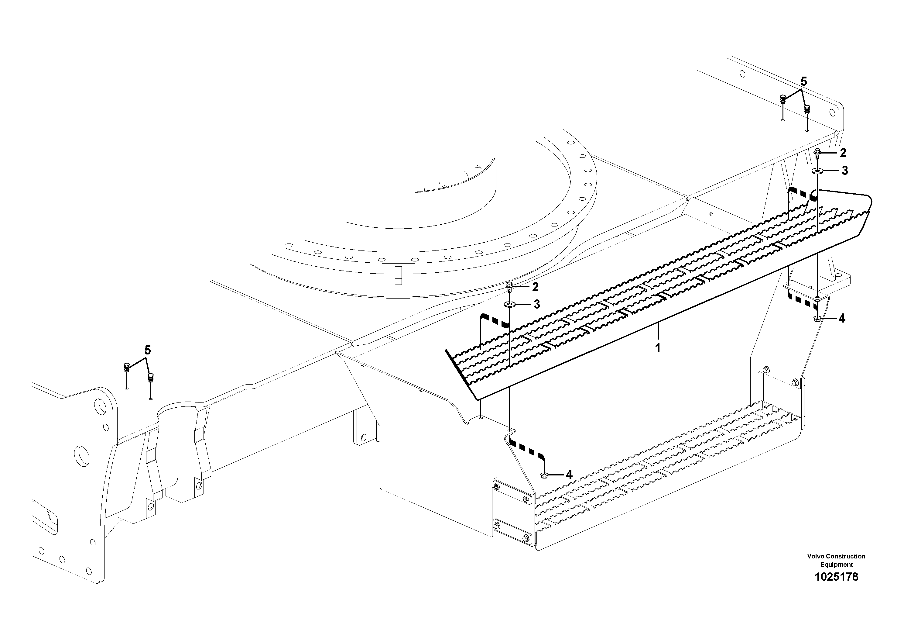 Схема запчастей Volvo EW210C - 82354 Mud guards EW210C