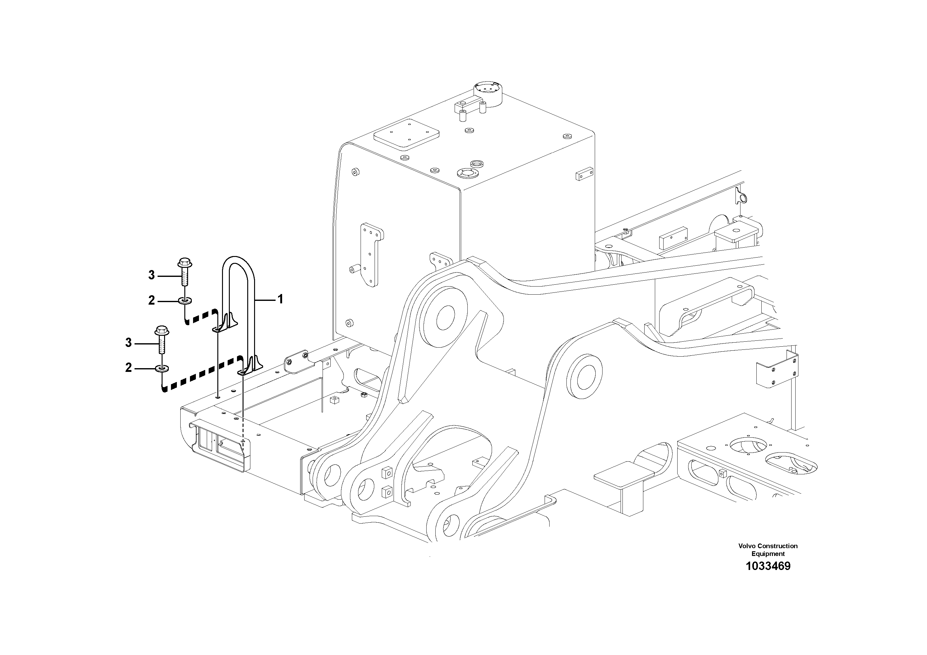 Схема запчастей Volvo EW210C - 82073 Перила EW210C