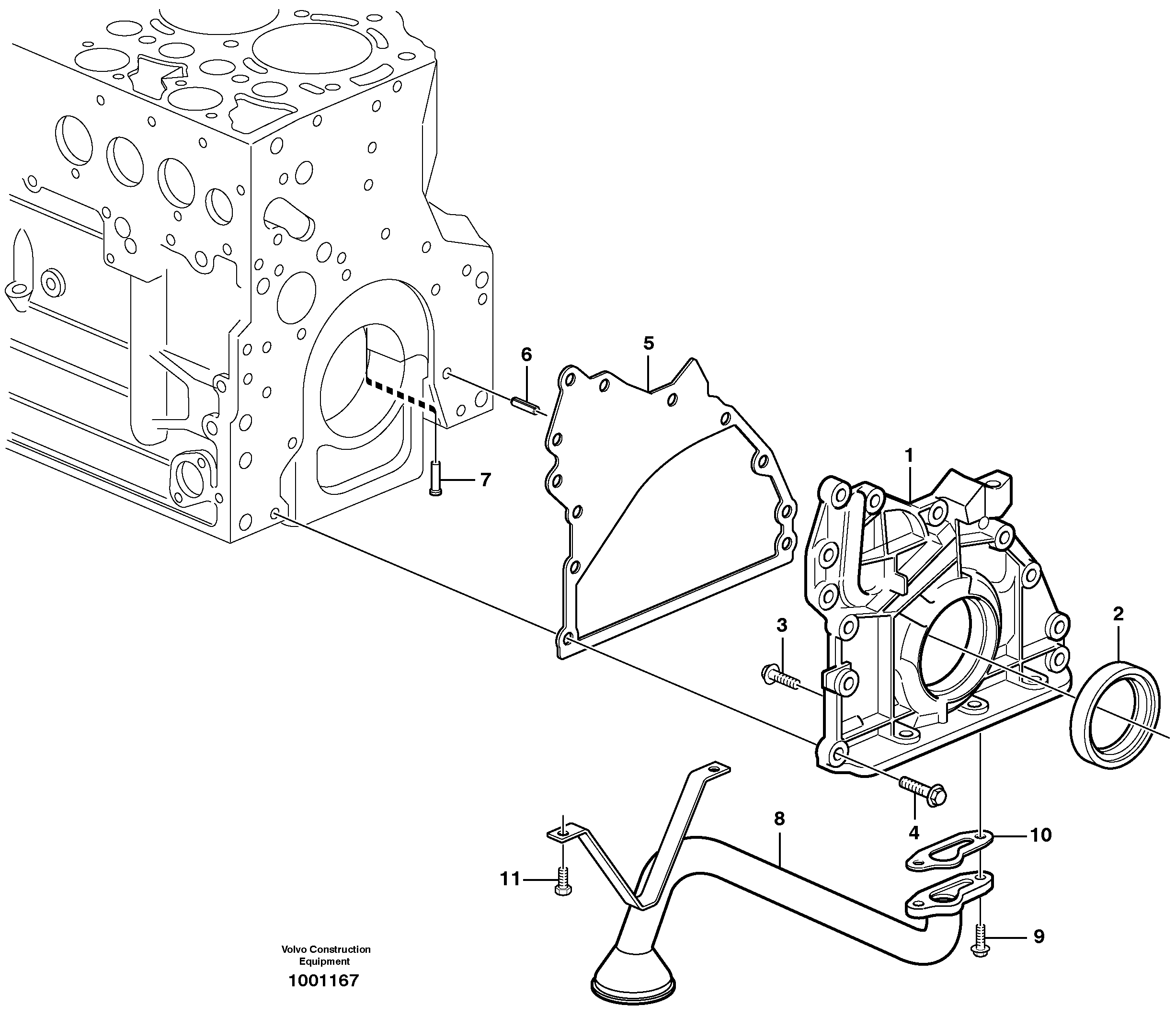 Схема запчастей Volvo EW210C - 89267 Система масляной смазки EW210C