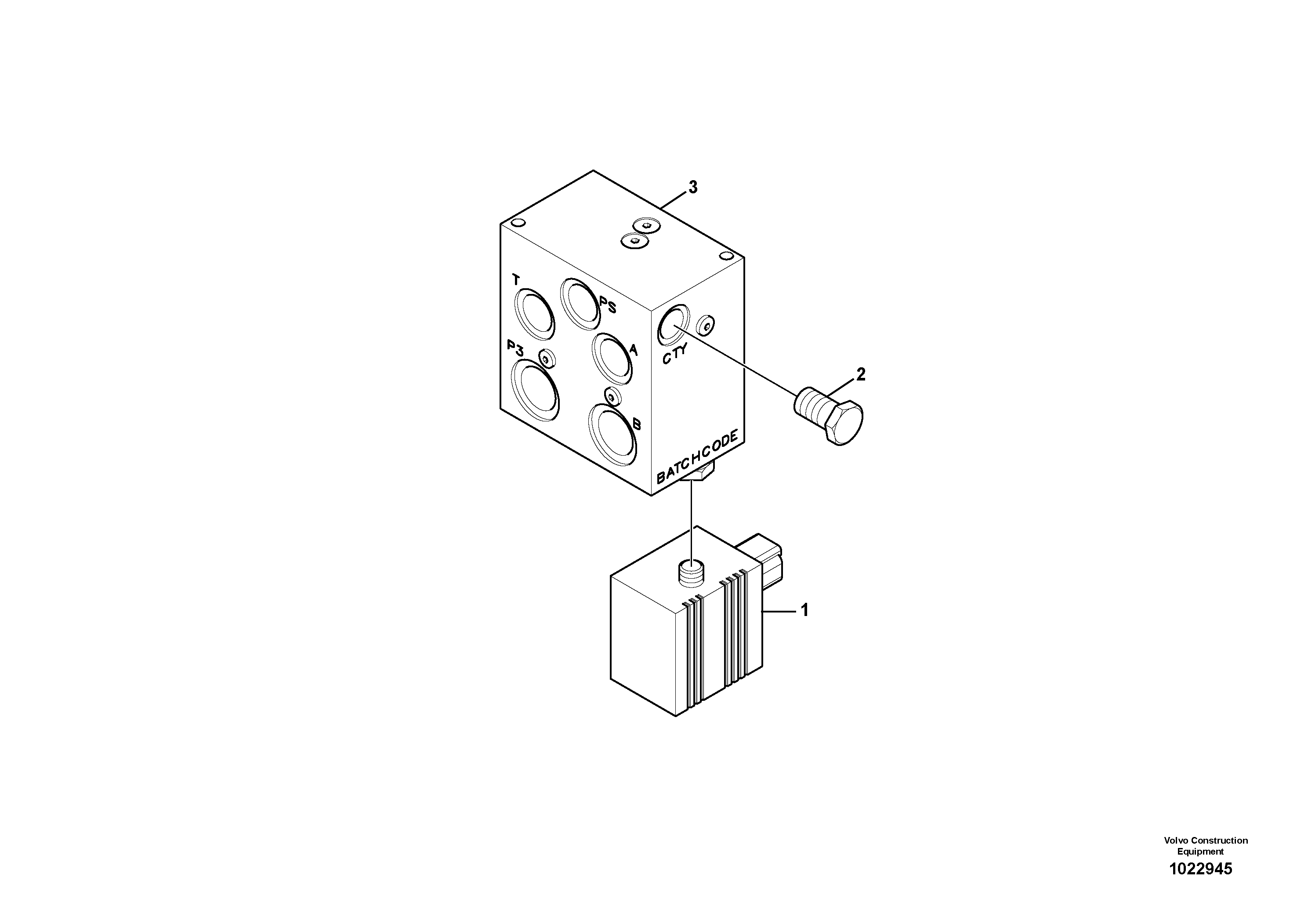 Схема запчастей Volvo EW210C - 85969 Valve, quickfit EW210C