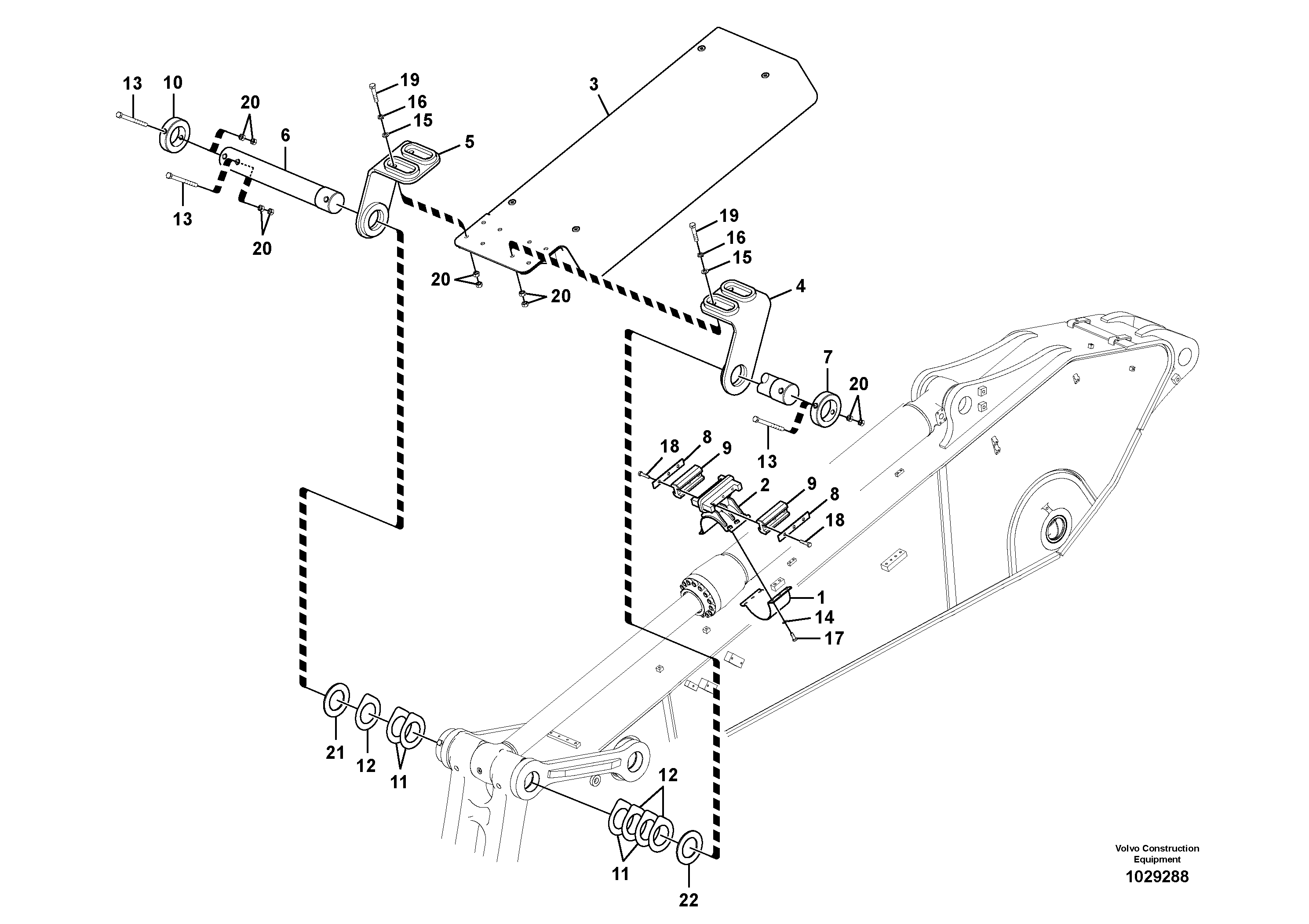 Схема запчастей Volvo EC240C - 76325 Protecting plate EC240C