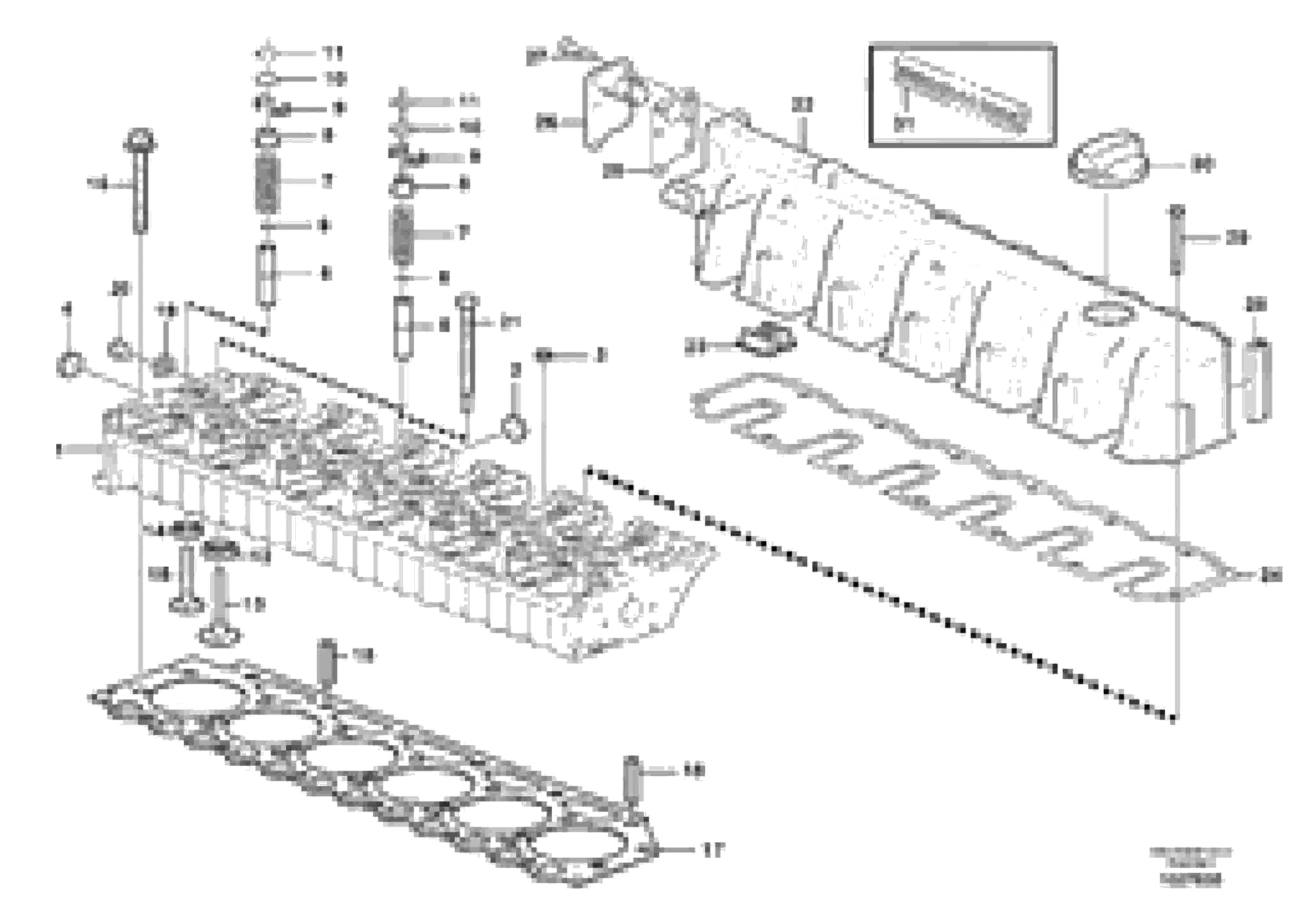 Схема запчастей Volvo EC240C - 32494 Головка блока цилиндров EC240C