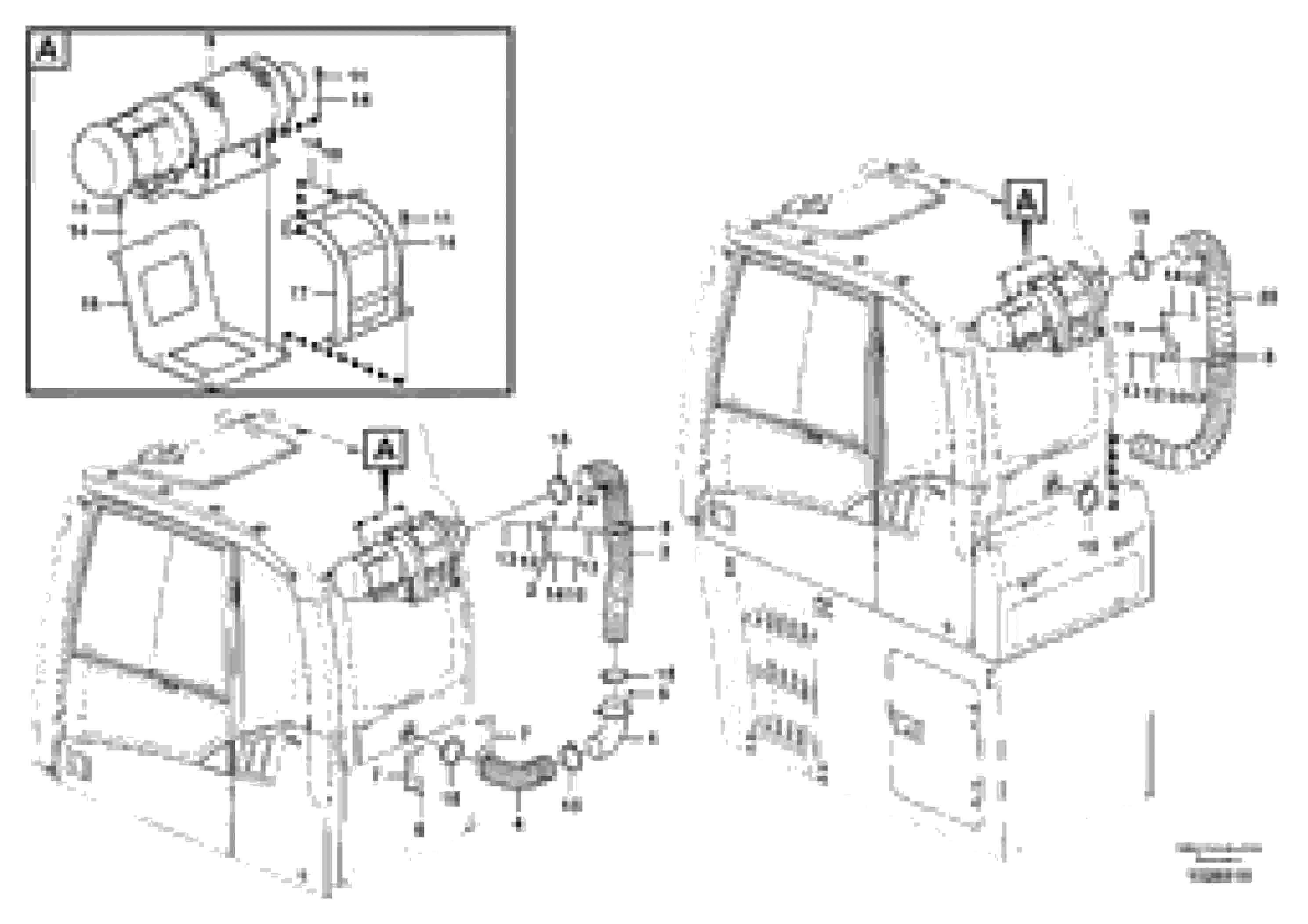 Схема запчастей Volvo EC240C - 66951 Air filter, mounting EC240C