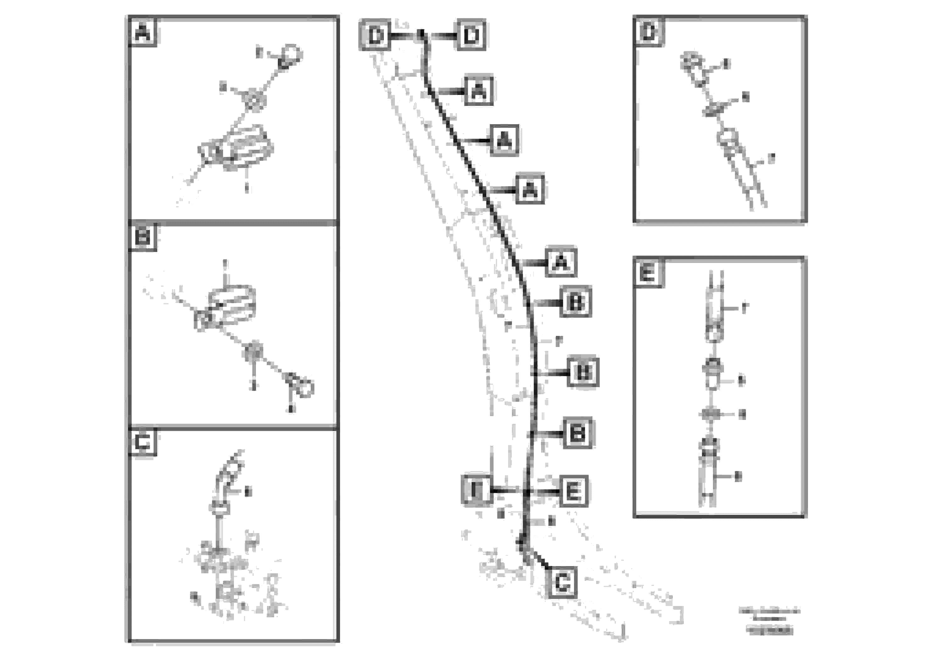 Схема запчастей Volvo EC240C - 50608 Working hydraulic, slope and rotator on boom EC240C