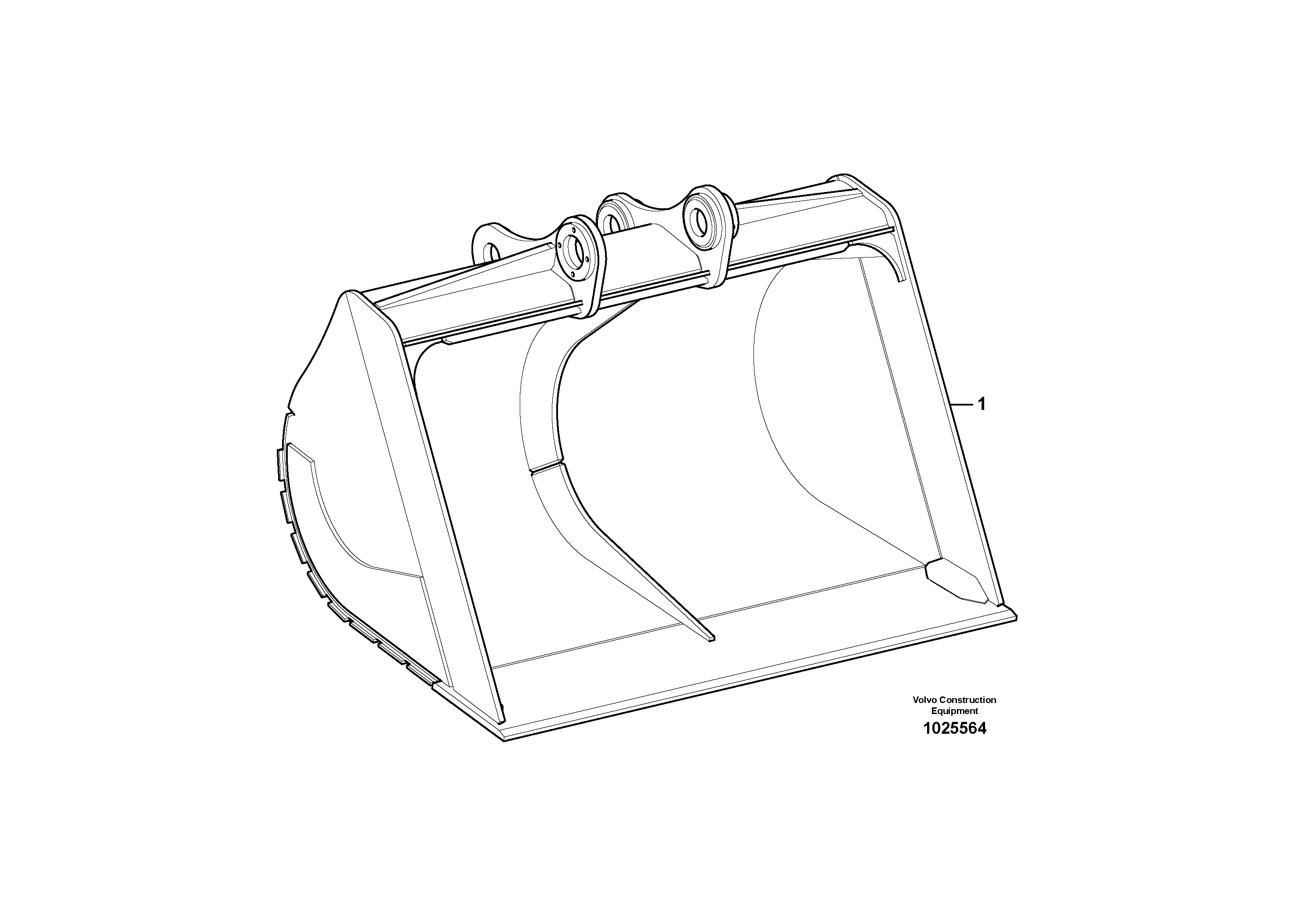 Схема запчастей Volvo EC290C - 37393 Buckets for long reach EC290C