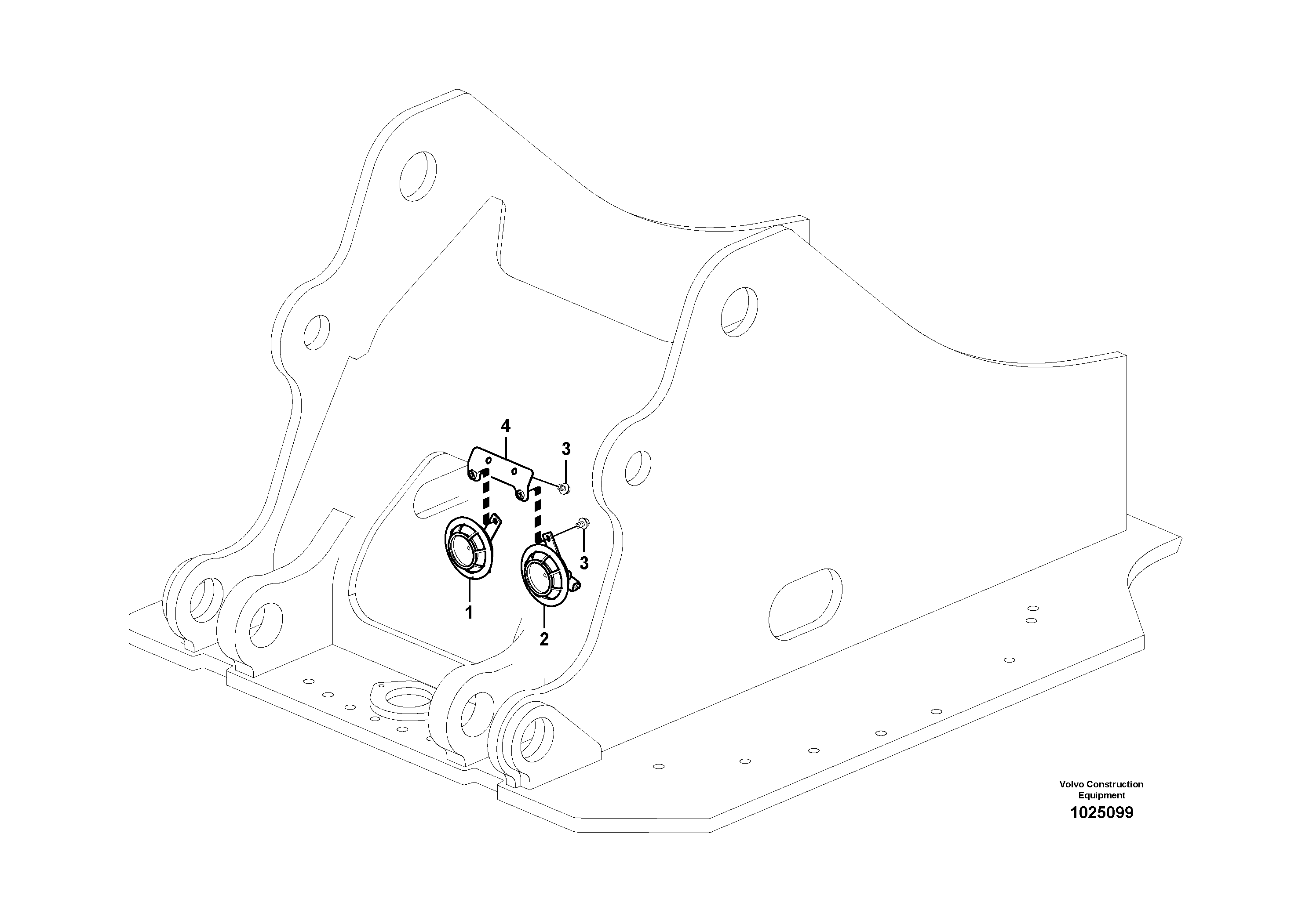 Схема запчастей Volvo EC290C - 33415 Horn EC290C