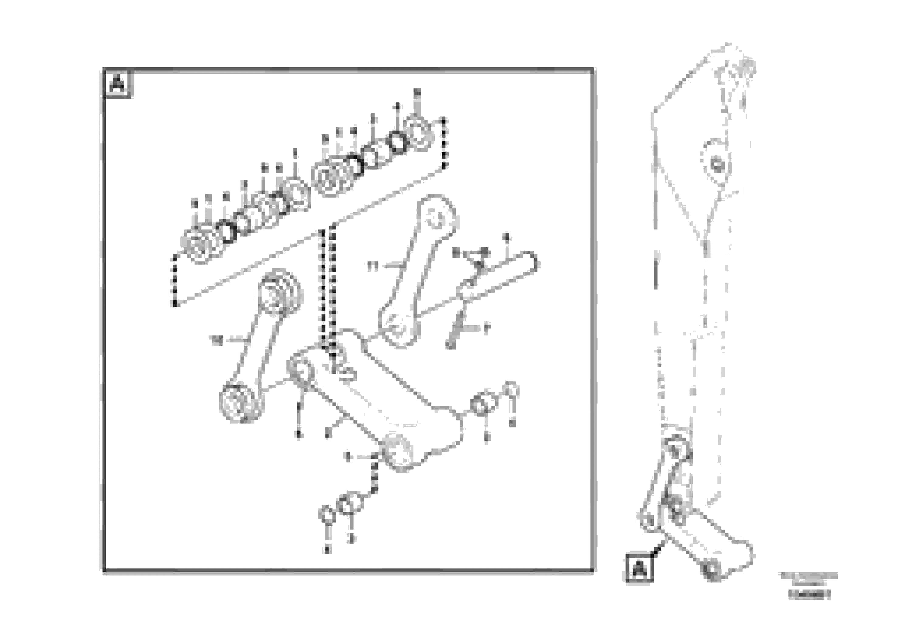 Схема запчастей Volvo EC290C - 81658 Links to connecting rod EC290C