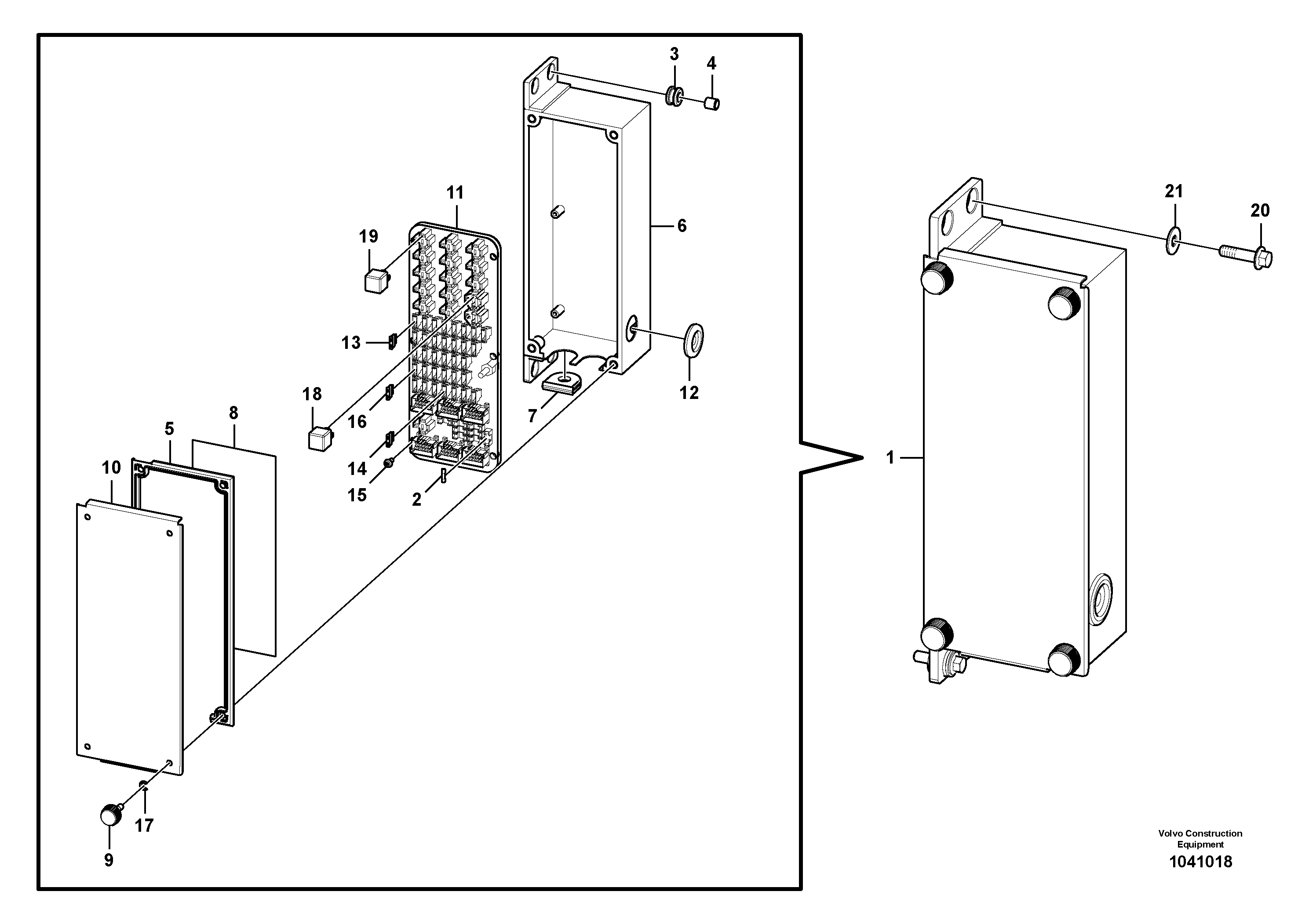 Схема запчастей Volvo EC290C - 95227 Electrical relay EC290C