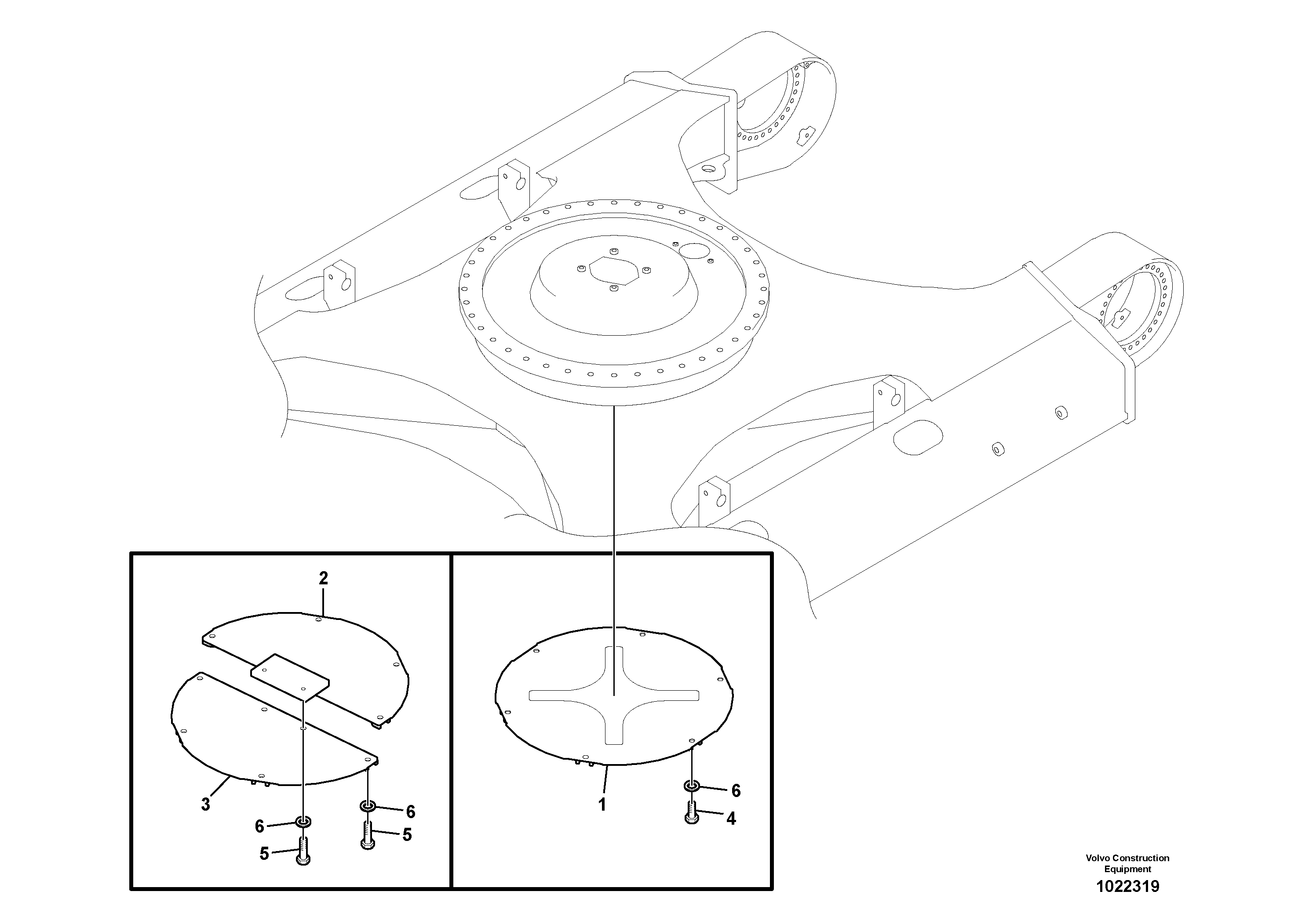 Схема запчастей Volvo EC290C - 48622 Protecting plate EC290C
