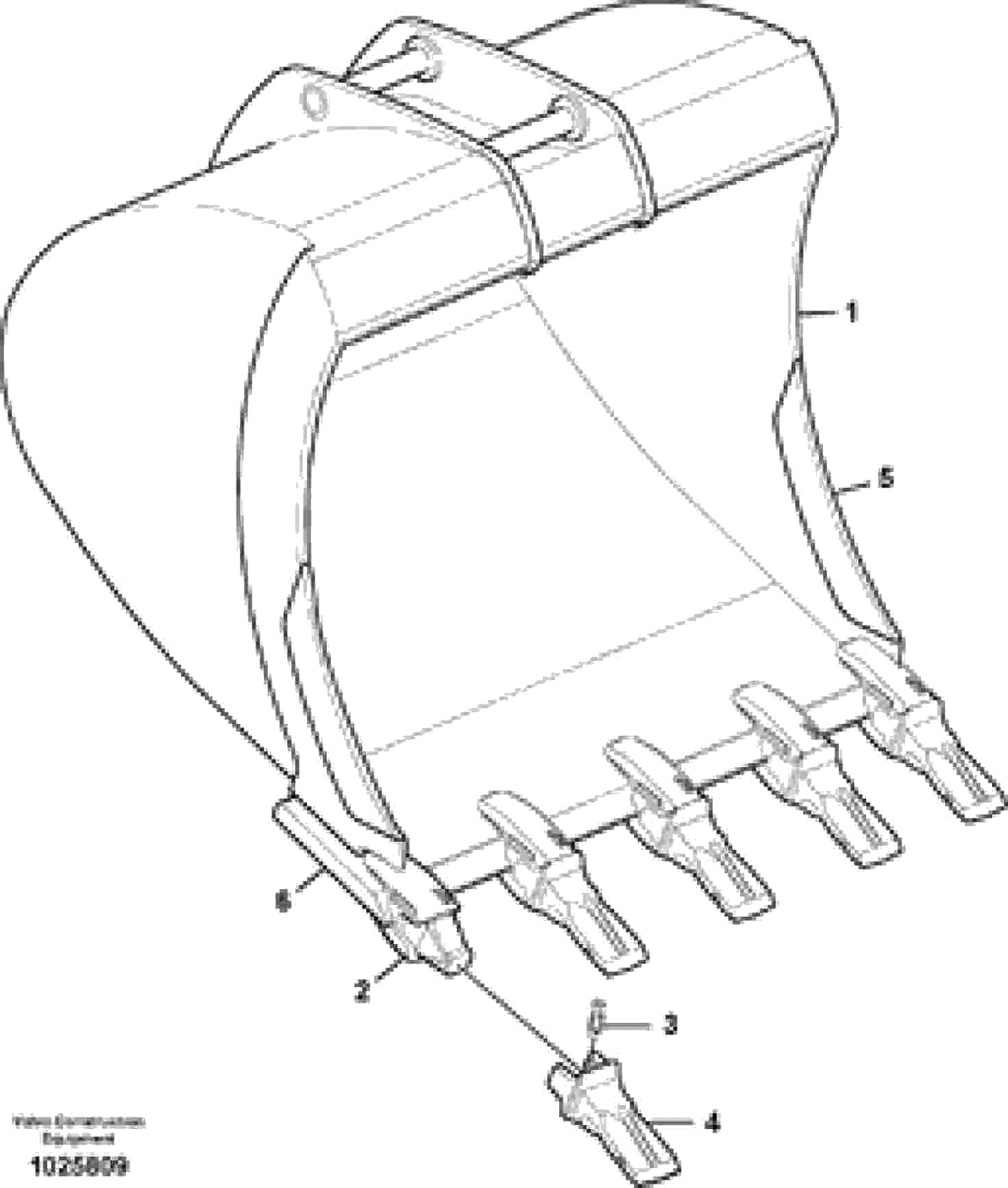 Схема запчастей Volvo EC290C - 12602 Buckets for Quickfit ATTACHMENTS ATTACHMENTS EXCAVATORS BUCKETS&HAMMERS, GEN. B/C