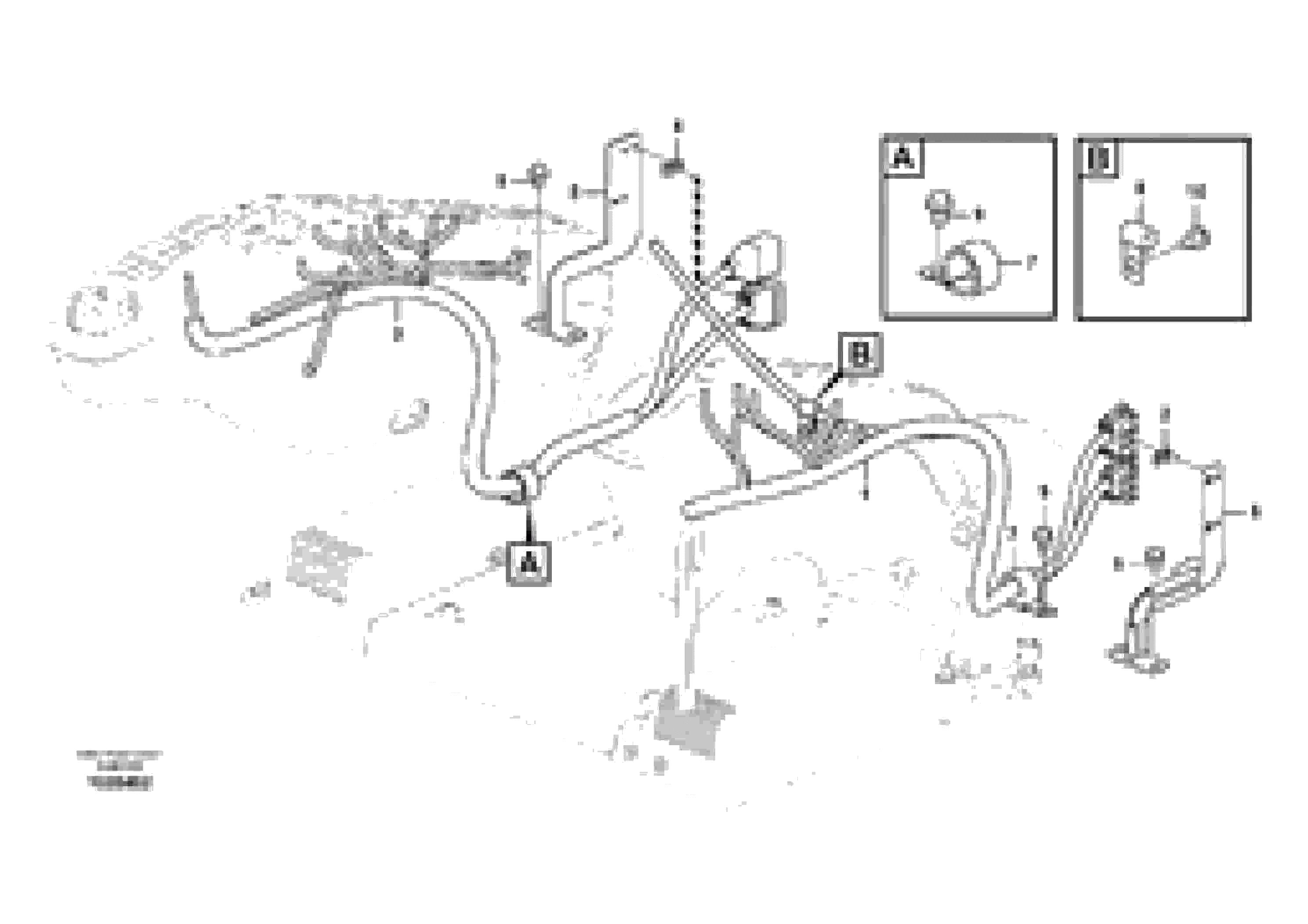 Схема запчастей Volvo EC330C - 93124 Cable and wire harness, instrument panel EC330C