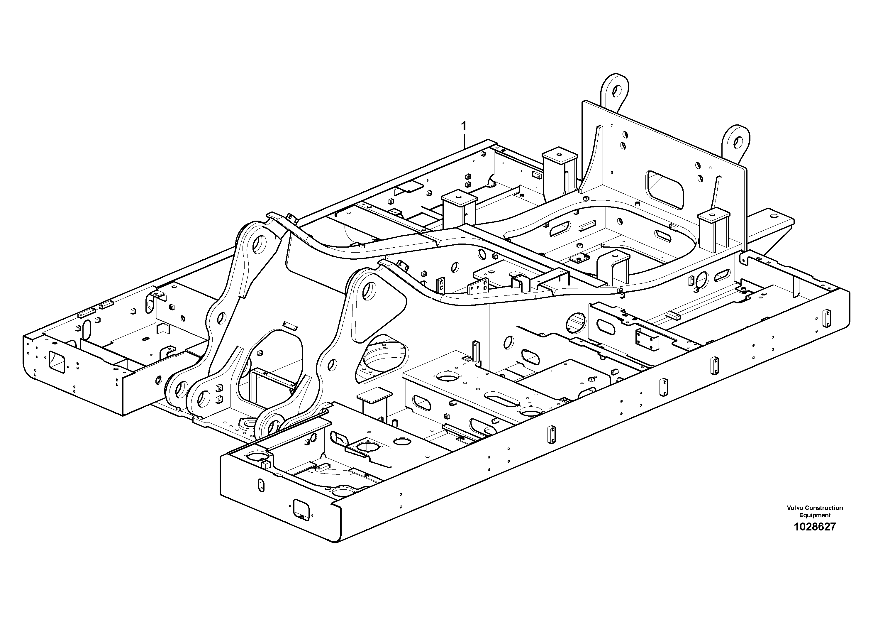 Схема запчастей Volvo EC330C - 26271 Upper frame EC330C