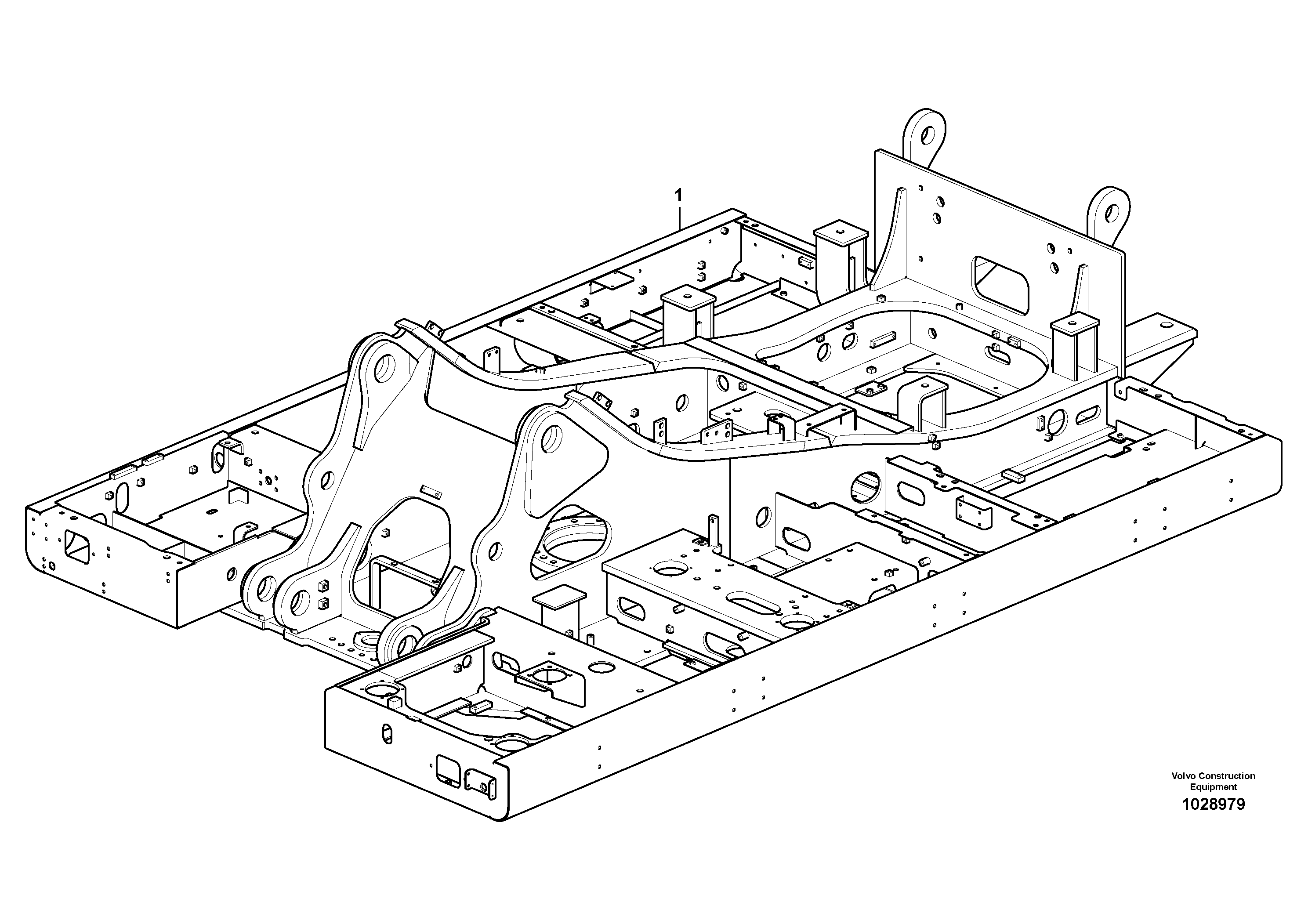 Схема запчастей Volvo EC330C - 40418 Upper frame EC330C