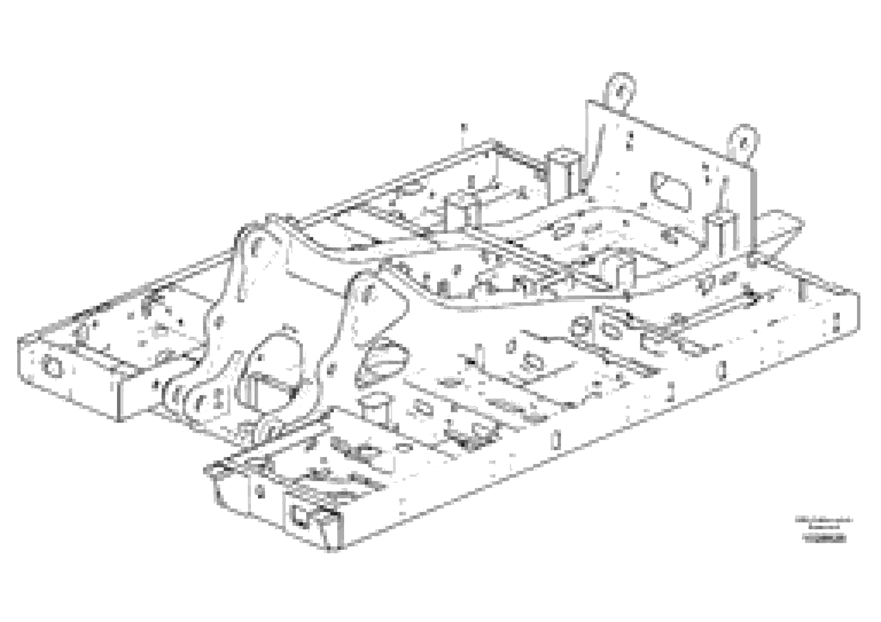 Схема запчастей Volvo EC330C - 62886 Upper frame EC330C