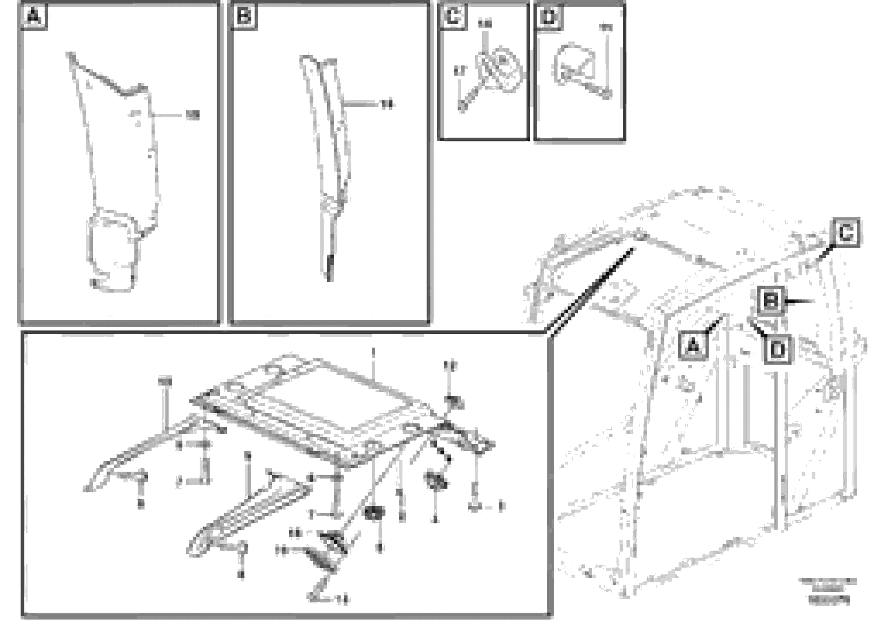 Схема запчастей Volvo EC330C - 66953 Interior components EC330C