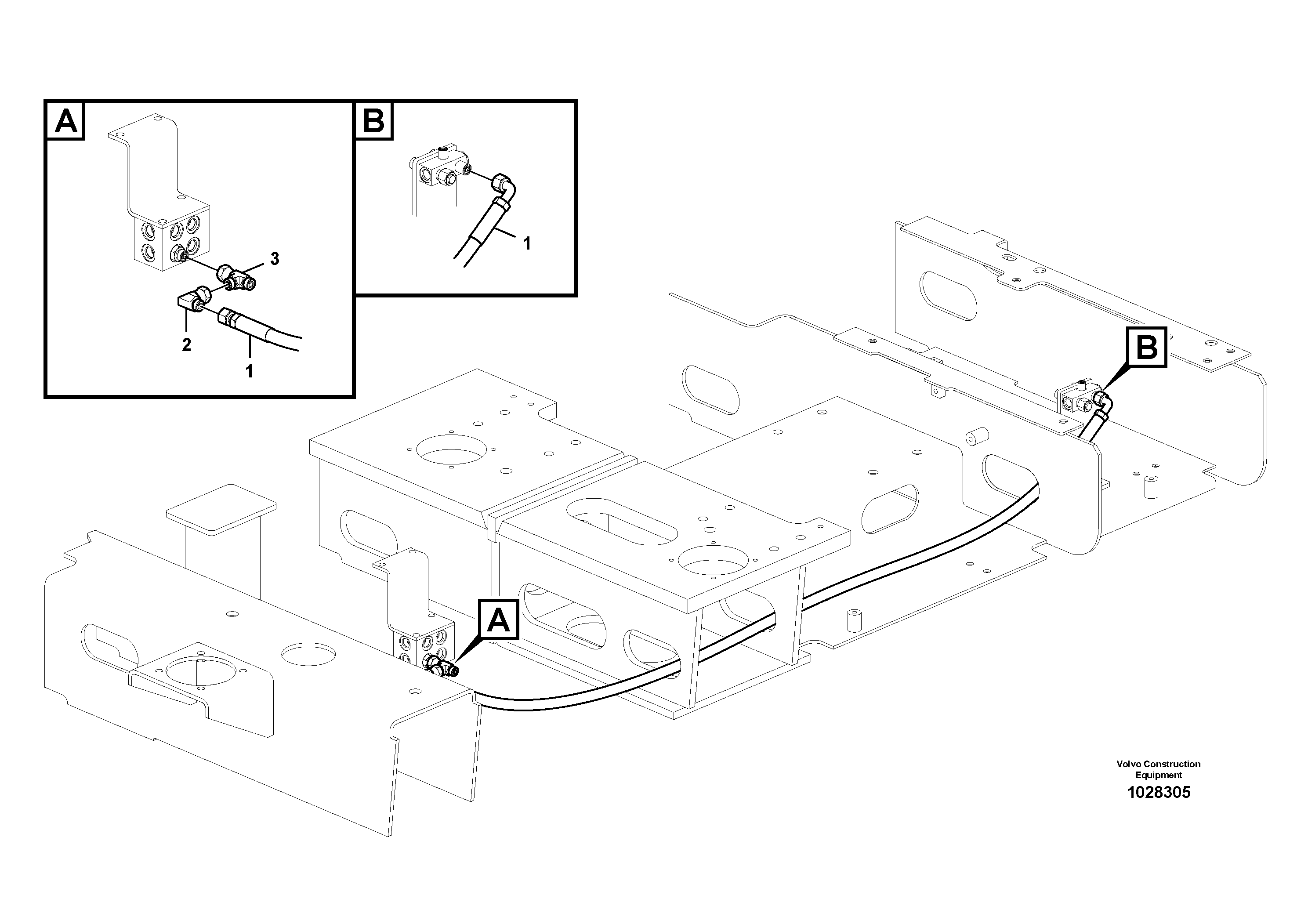 Схема запчастей Volvo EC330C - 35652 Servo system, hammer and shear EC330C