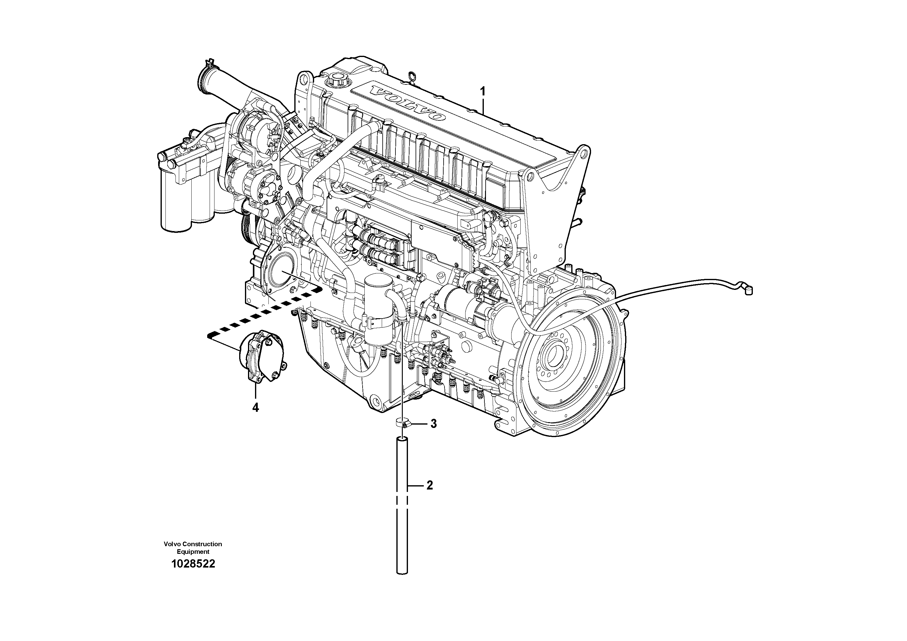 Схема запчастей Volvo EC330C - 56290 Двигатель в сборе EC330C