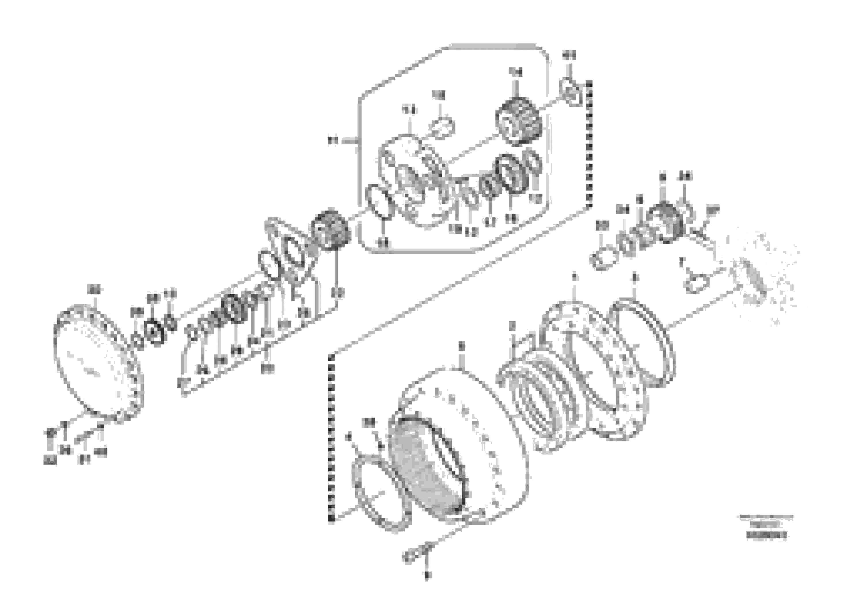 Схема запчастей Volvo EC360C - 95240 Travel gearbox EC360C