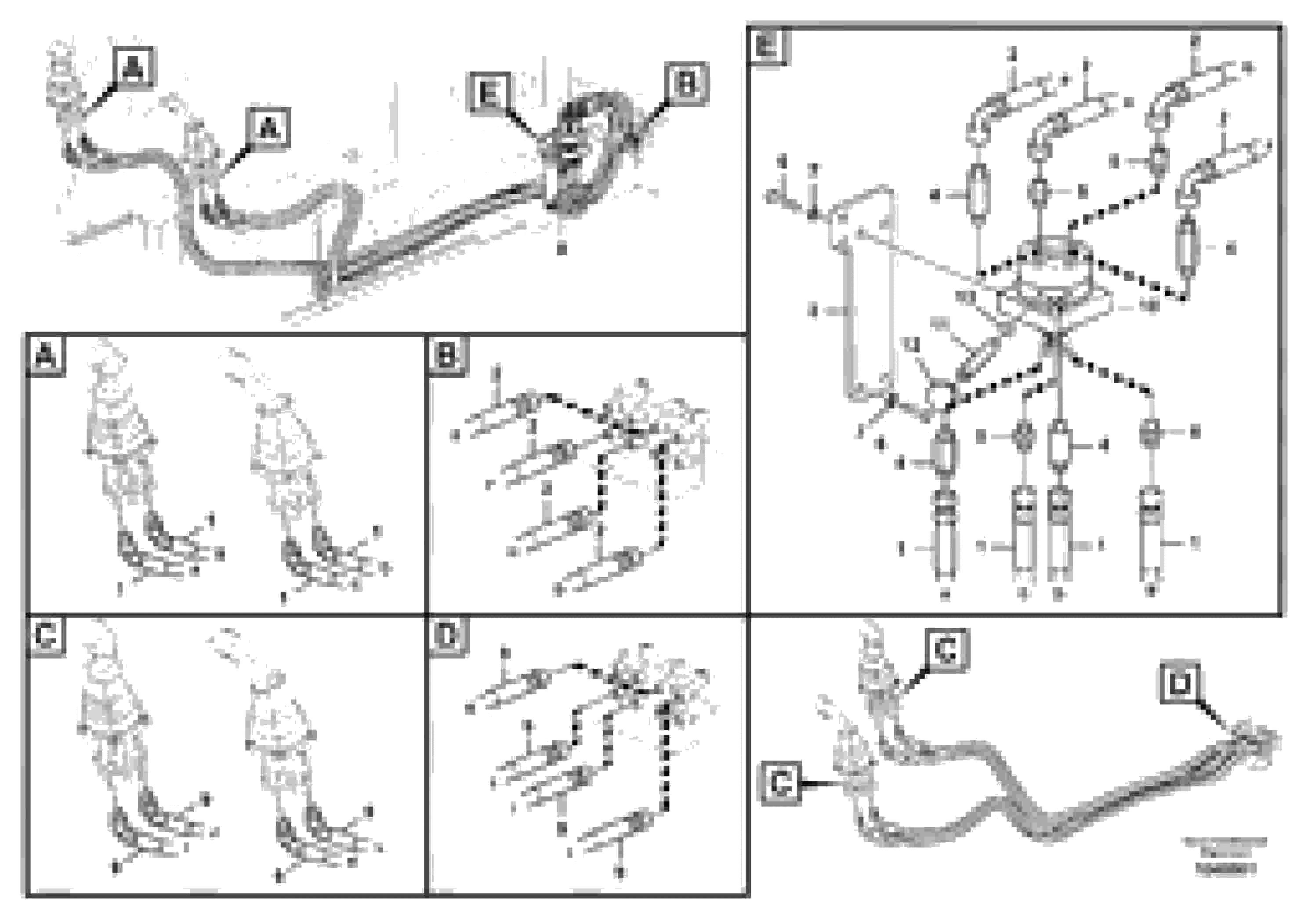 Схема запчастей Volvo EC360C - 60740 Servo system, changing lever function EC360C