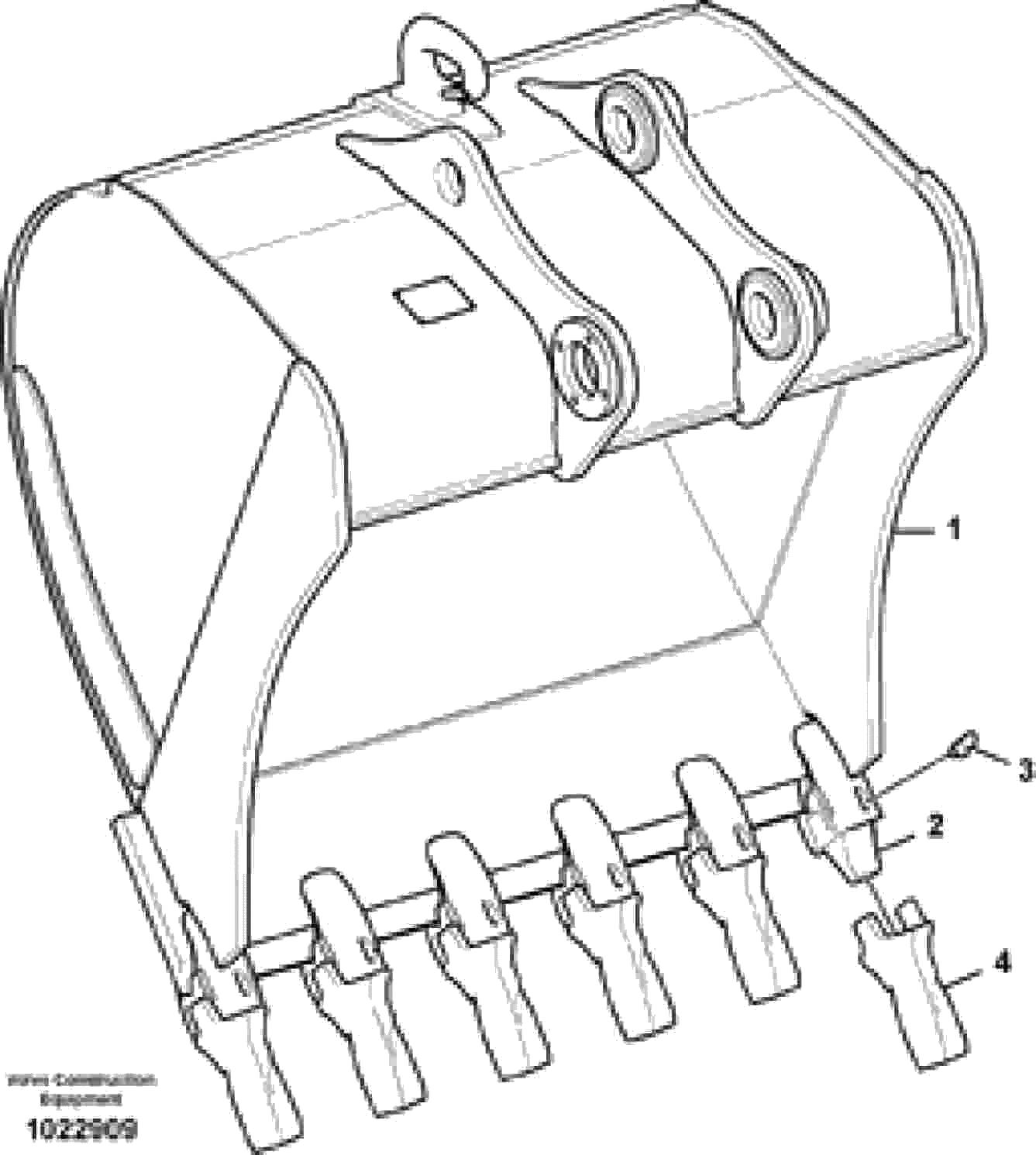 Схема запчастей Volvo EC360C - 19750 Ковш EC360C