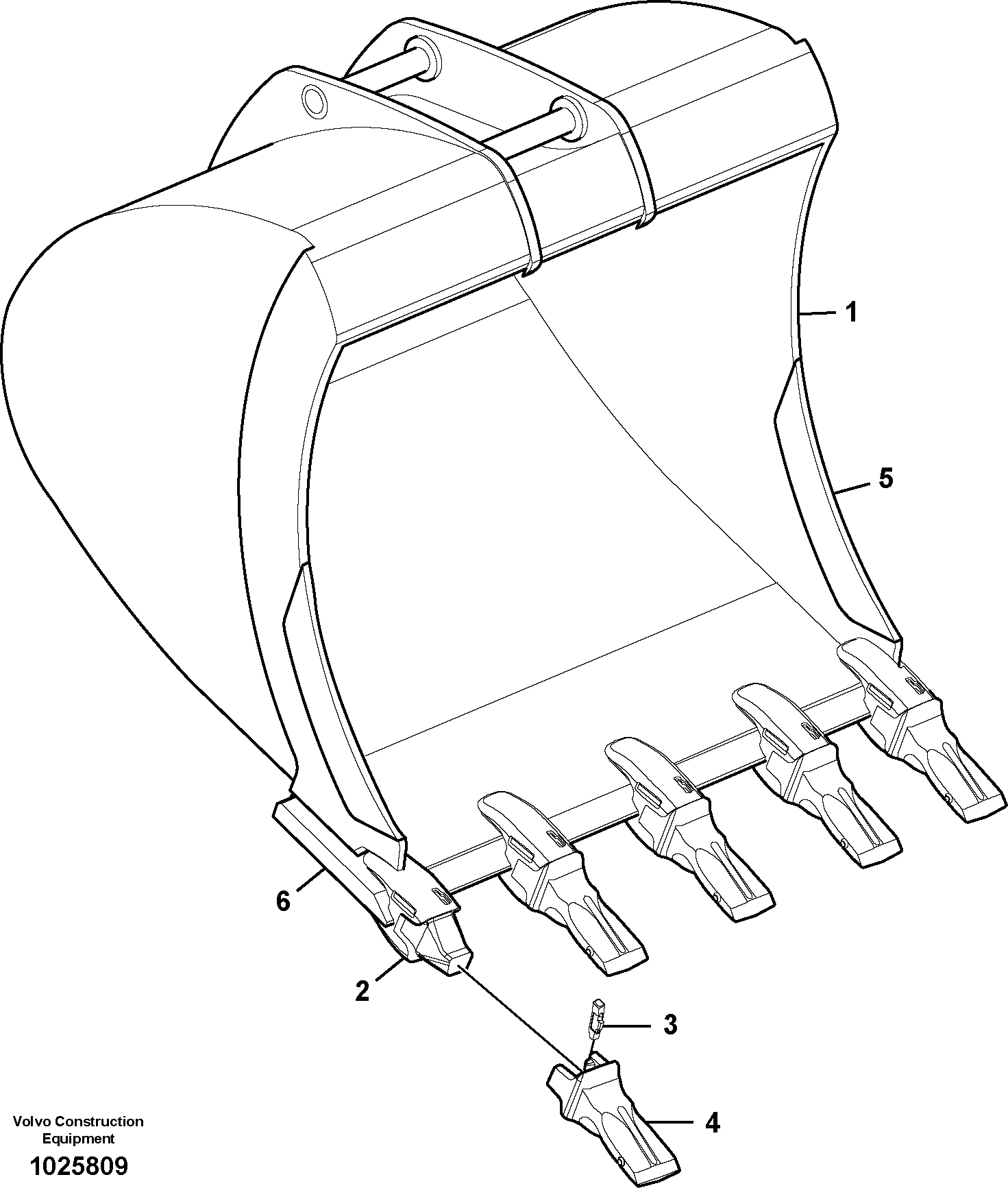 Схема запчастей Volvo EC360C - 12602 Buckets for Quickfit ATTACHMENTS ATTACHMENTS EXCAVATORS BUCKETS&HAMMERS, GEN. B/C