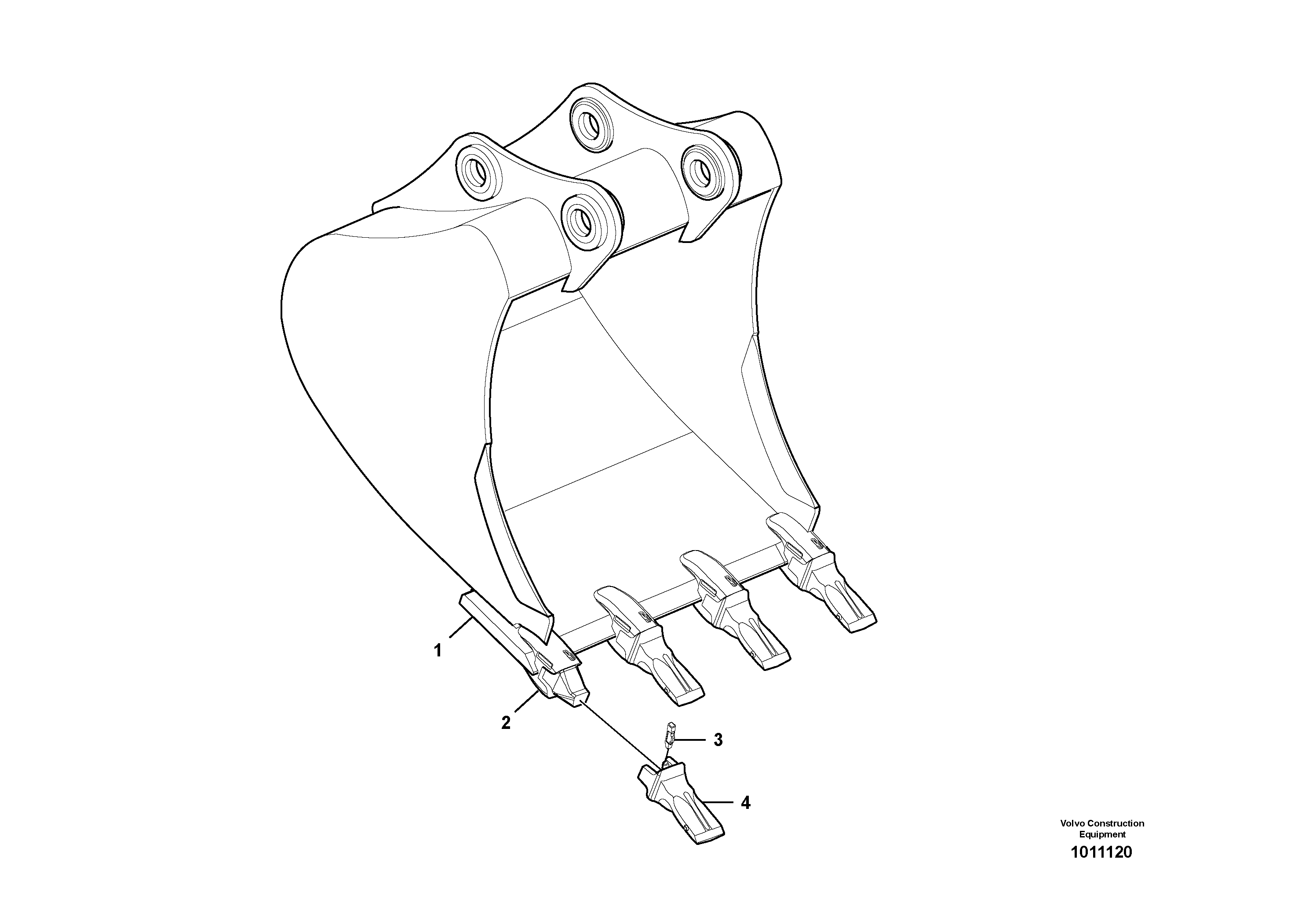 Схема запчастей Volvo EC360C - 1787 Ковш ATTACHMENTS ATTACHMENTS EXCAVATORS BUCKETS&HAMMERS, GEN. B/C