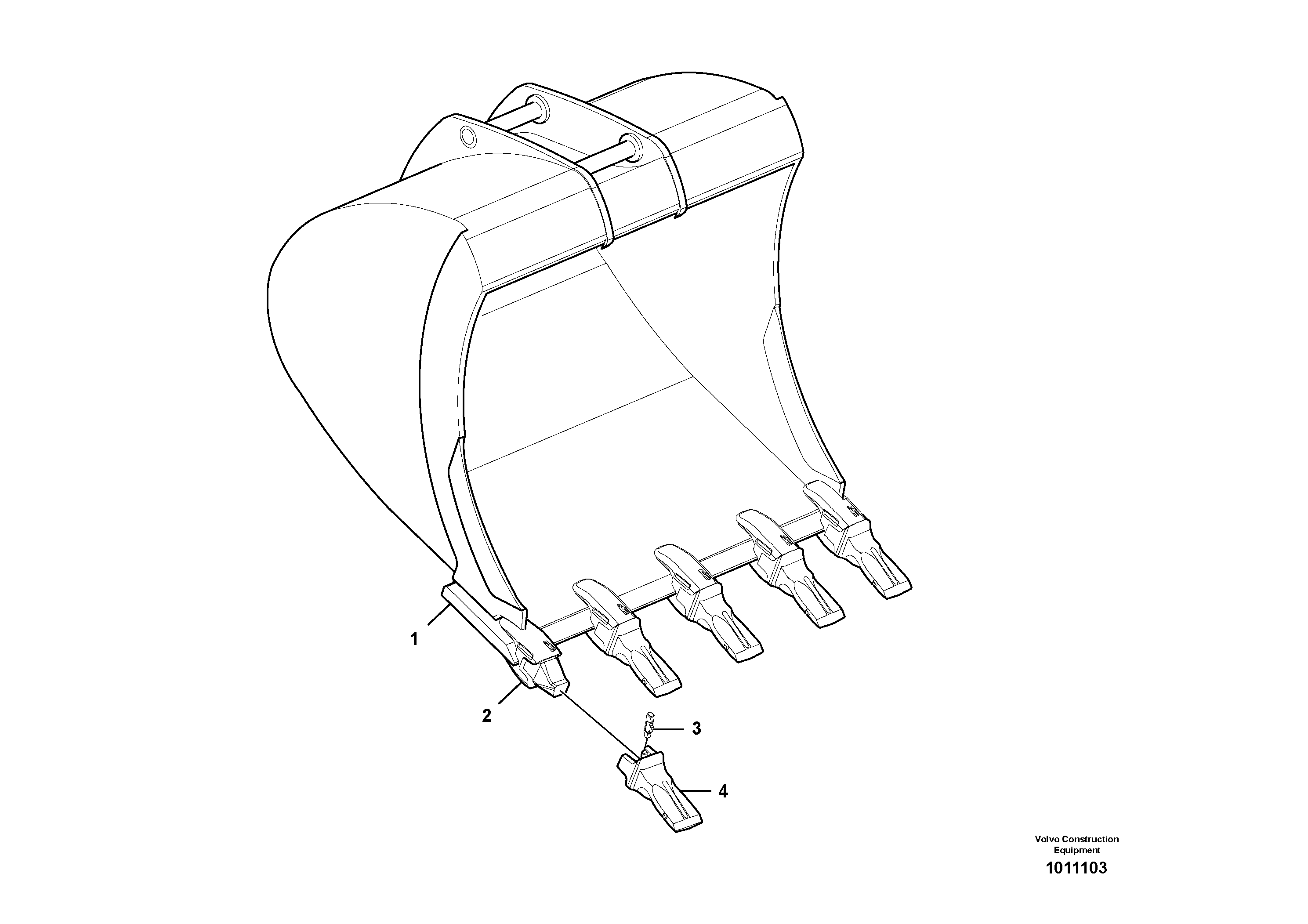 Схема запчастей Volvo EC360C - 24922 Buckets for Quickfit ATTACHMENTS ATTACHMENTS EXCAVATORS BUCKETS&HAMMERS, GEN. B/C