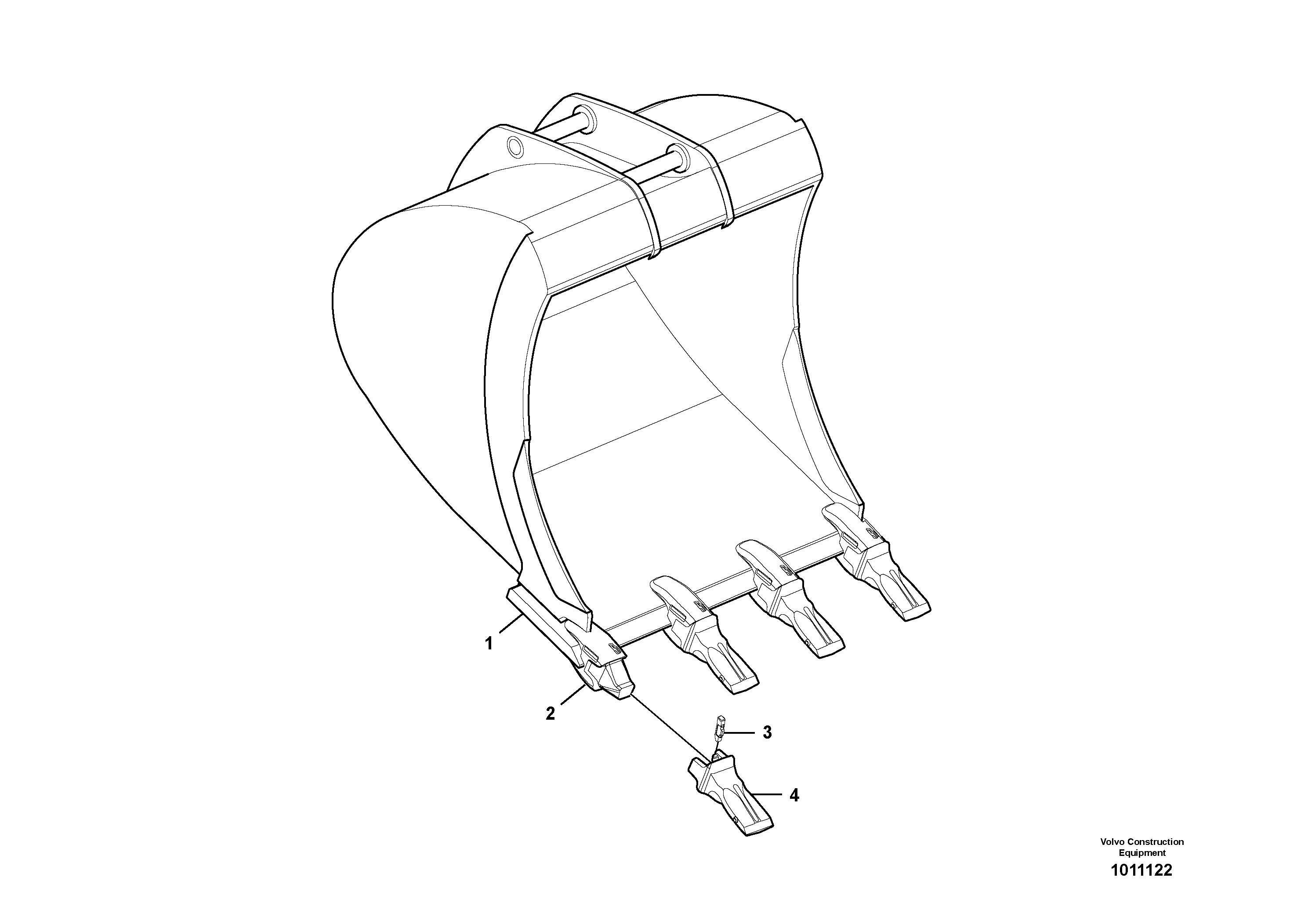 Схема запчастей Volvo EC360C - 52493 Buckets for Quickfit ATTACHMENTS ATTACHMENTS EXCAVATORS BUCKETS&HAMMERS, GEN. B/C