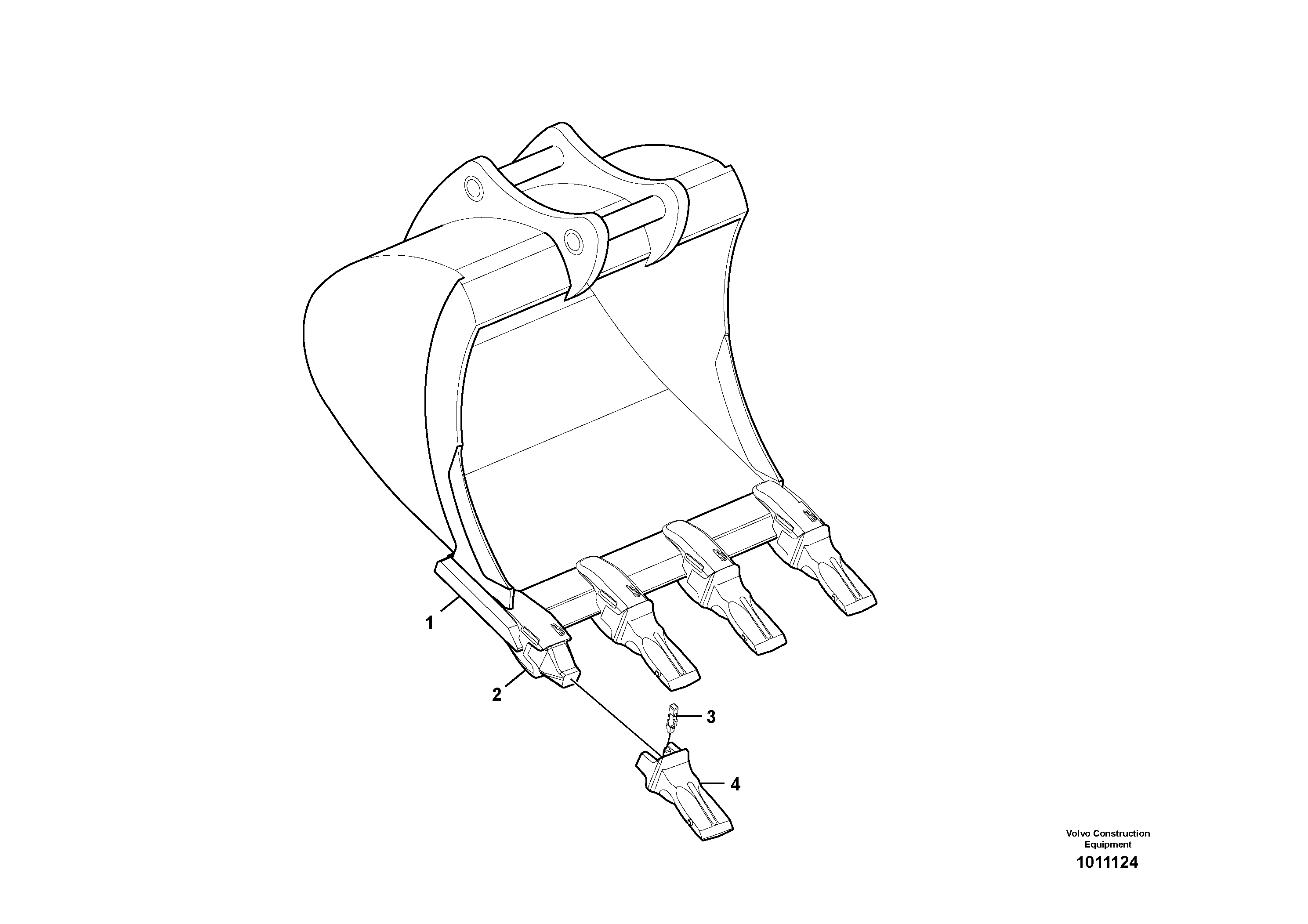 Схема запчастей Volvo EC360C - 52709 Buckets for Quickfit ATTACHMENTS ATTACHMENTS EXCAVATORS BUCKETS&HAMMERS, GEN. B/C