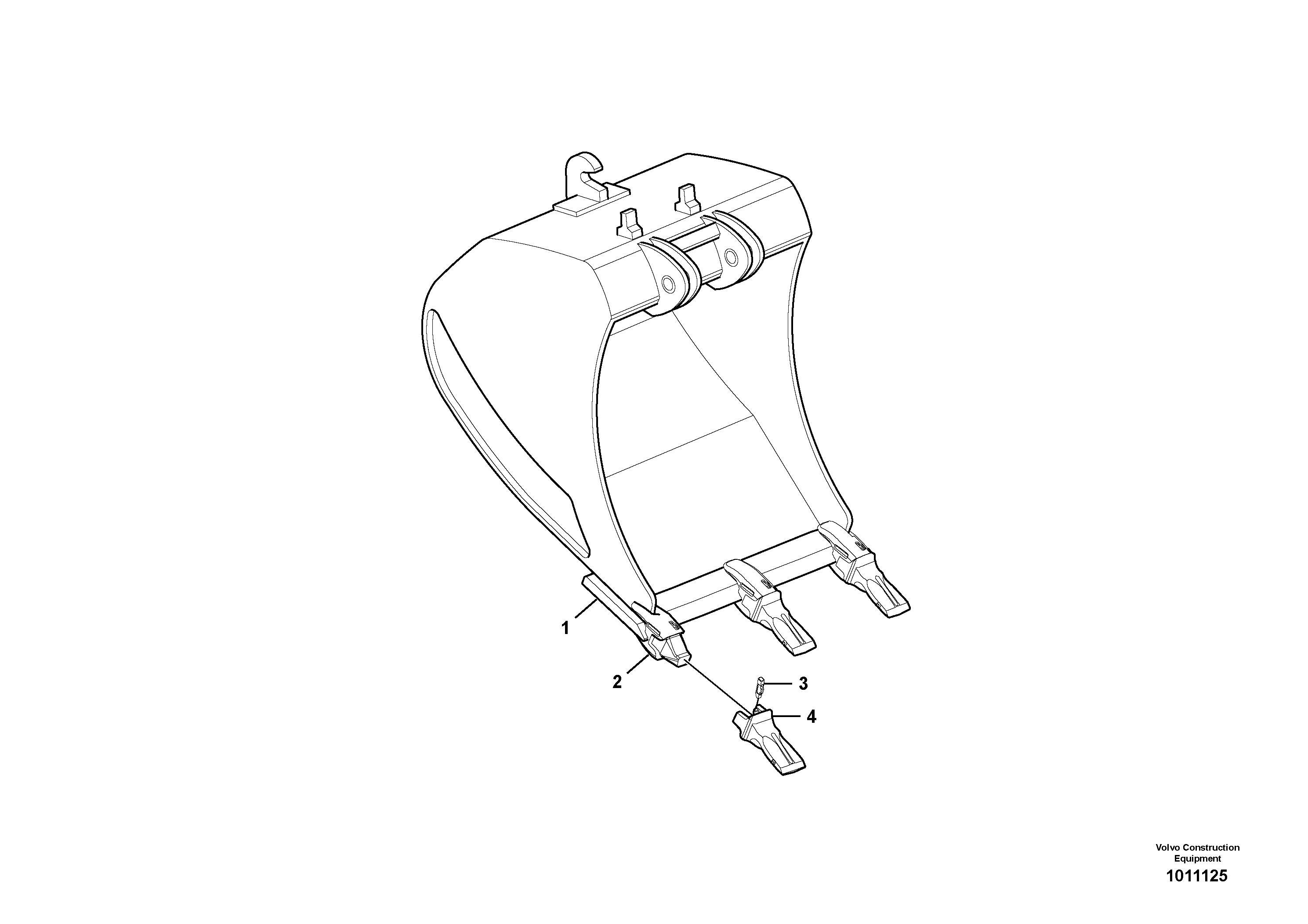 Схема запчастей Volvo EC360C - 55113 Buckets for Quickfit ATTACHMENTS ATTACHMENTS EXCAVATORS BUCKETS&HAMMERS, GEN. B/C