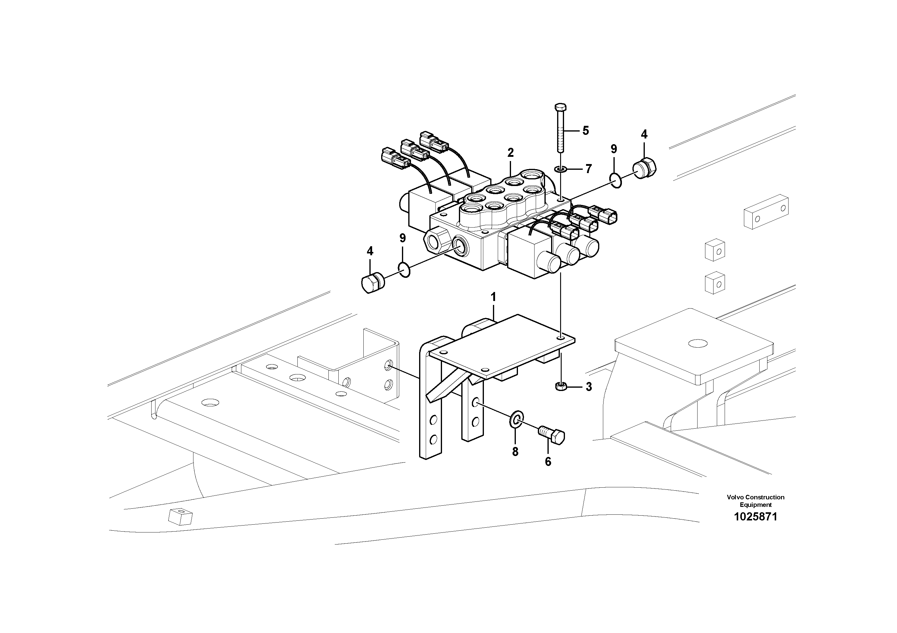 Схема запчастей Volvo EC360C - 2322 Valve, solenoid EC360CHR HIGH REACH DEMOLITION