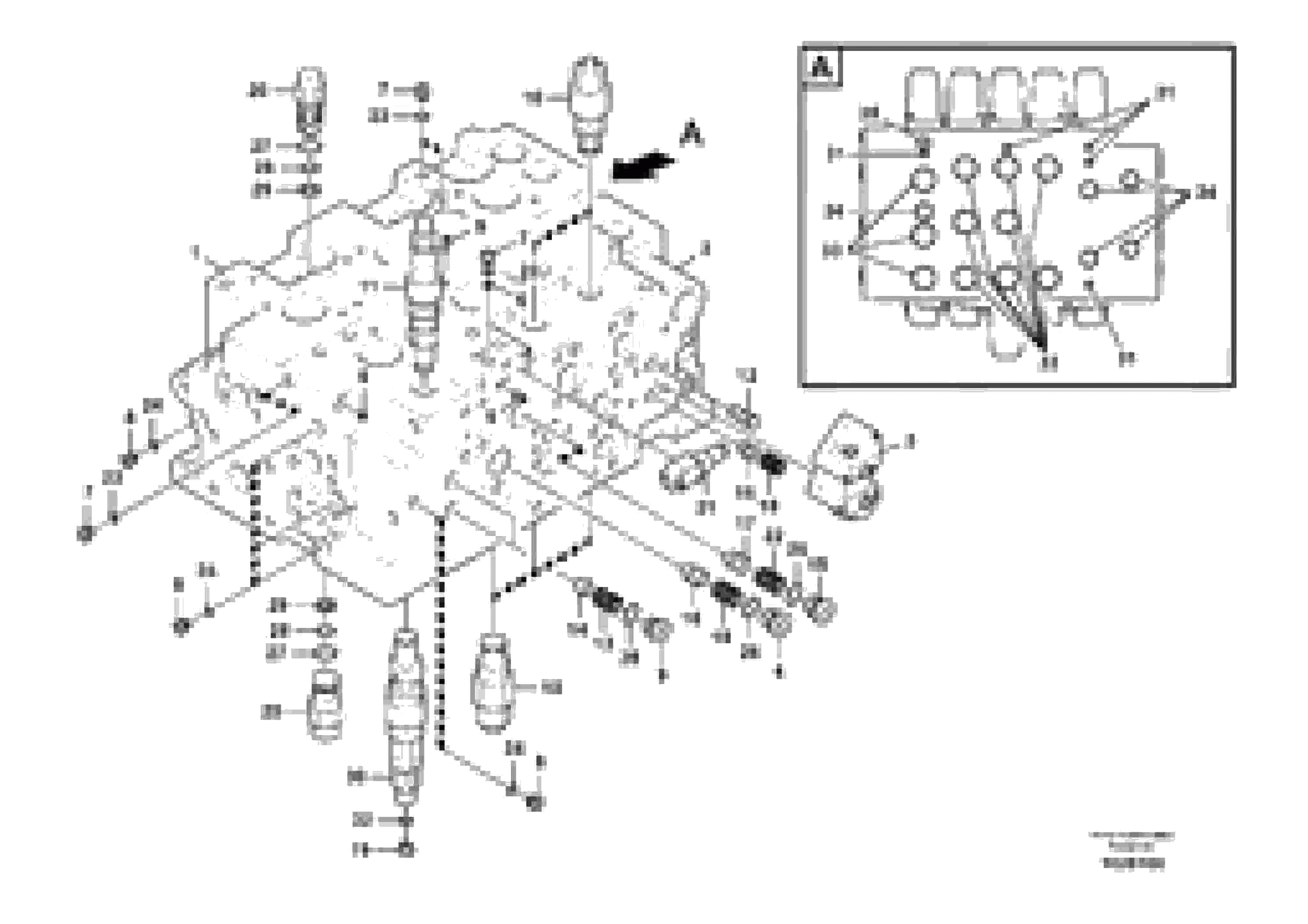 Схема запчастей Volvo EC360C - 81091 Main control valve, relife valve and boom holding EC360CHR HIGH REACH DEMOLITION