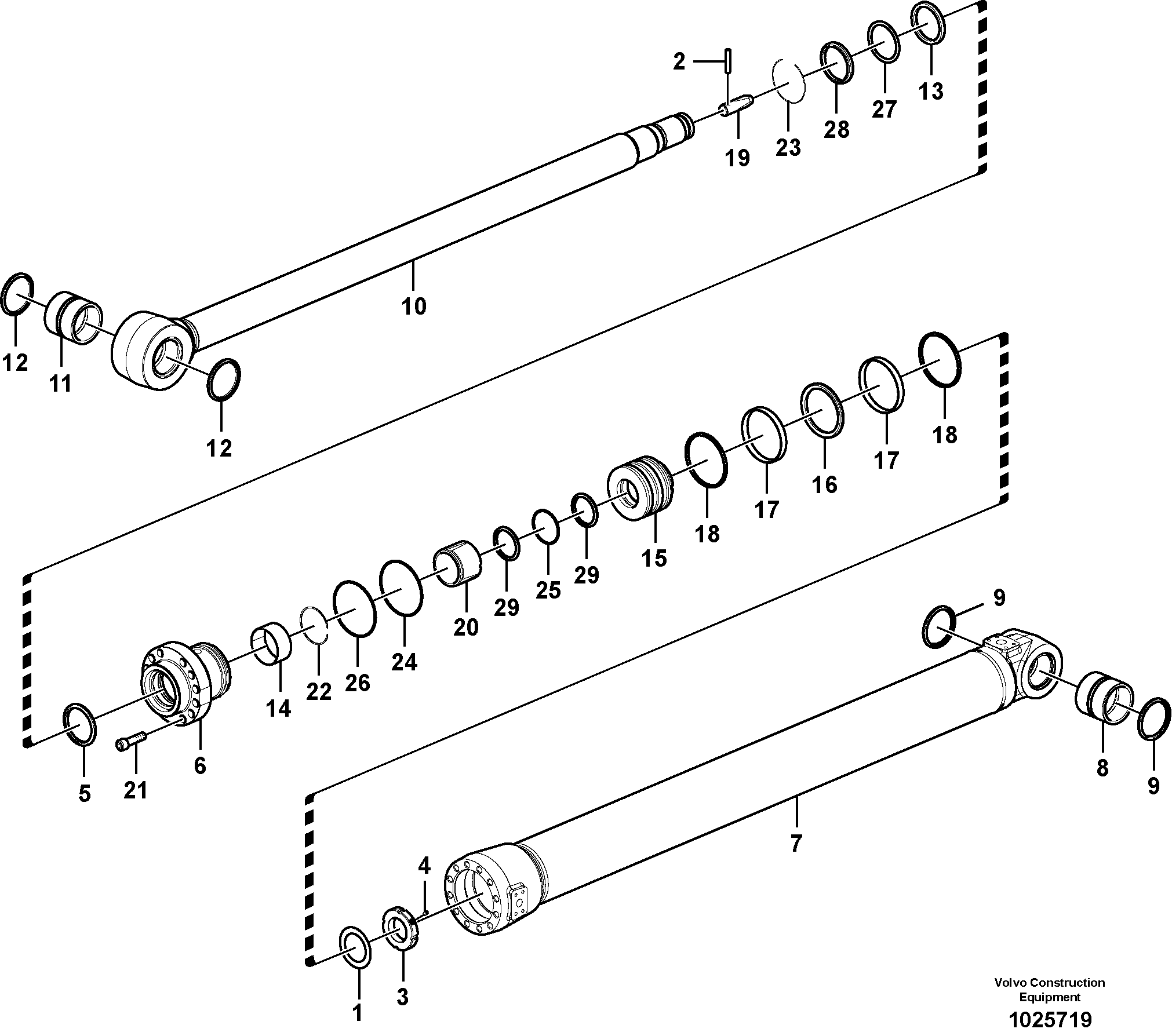 Схема запчастей Volvo EC360C - 88465 Dipper arm cylinder EC360CHR HIGH REACH DEMOLITION