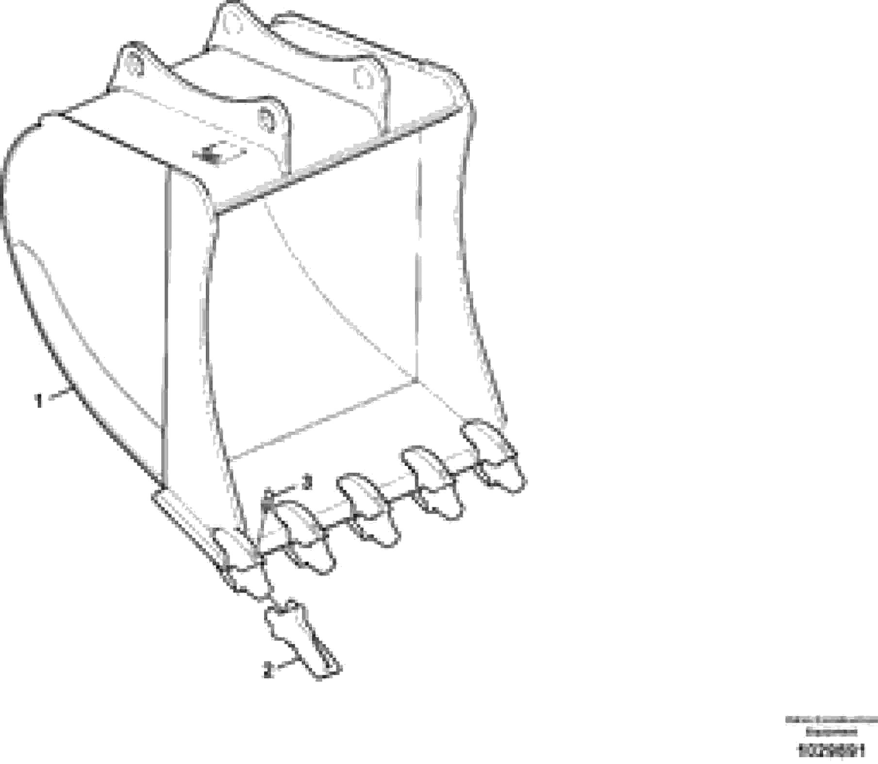 Схема запчастей Volvo EC360C - 52251 Ковш EC360C S/N 115001-