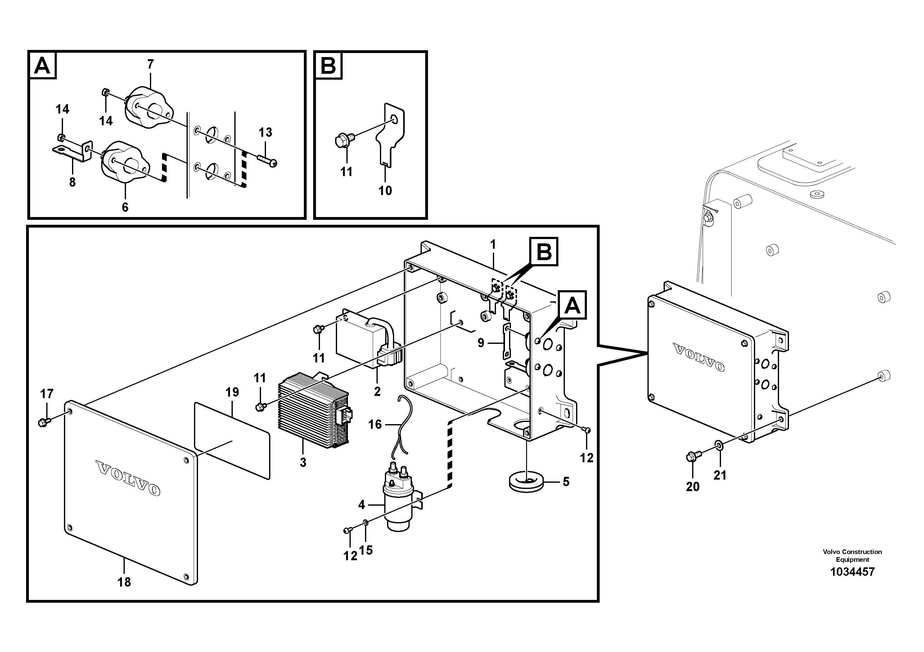 Схема запчастей Volvo EC360C - 88600 Electrical relay EC360C S/N 115001-