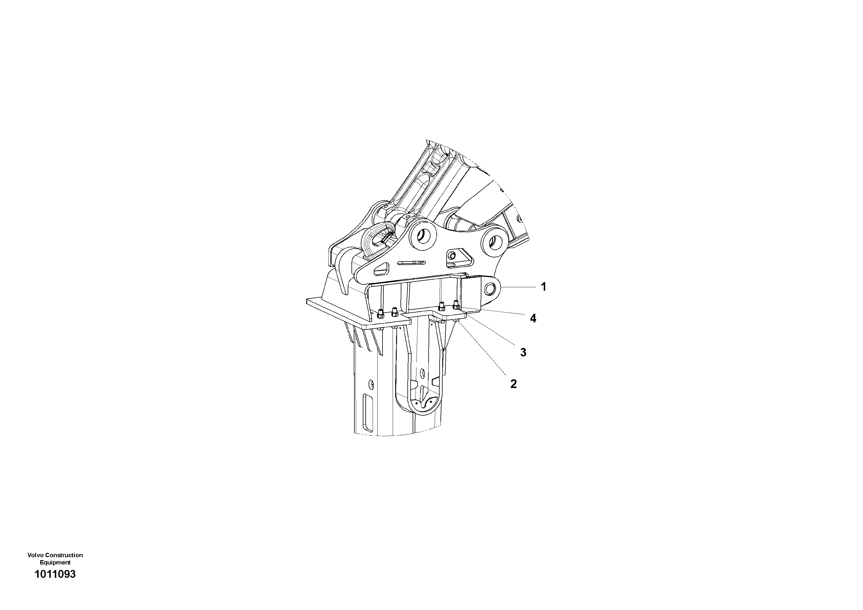 Схема запчастей Volvo EC360C - 37455 Hose Kit and Plate ATTACHMENTS ATTACHMENTS EXCAVATORS BUCKETS&HAMMERS, GEN. B/C