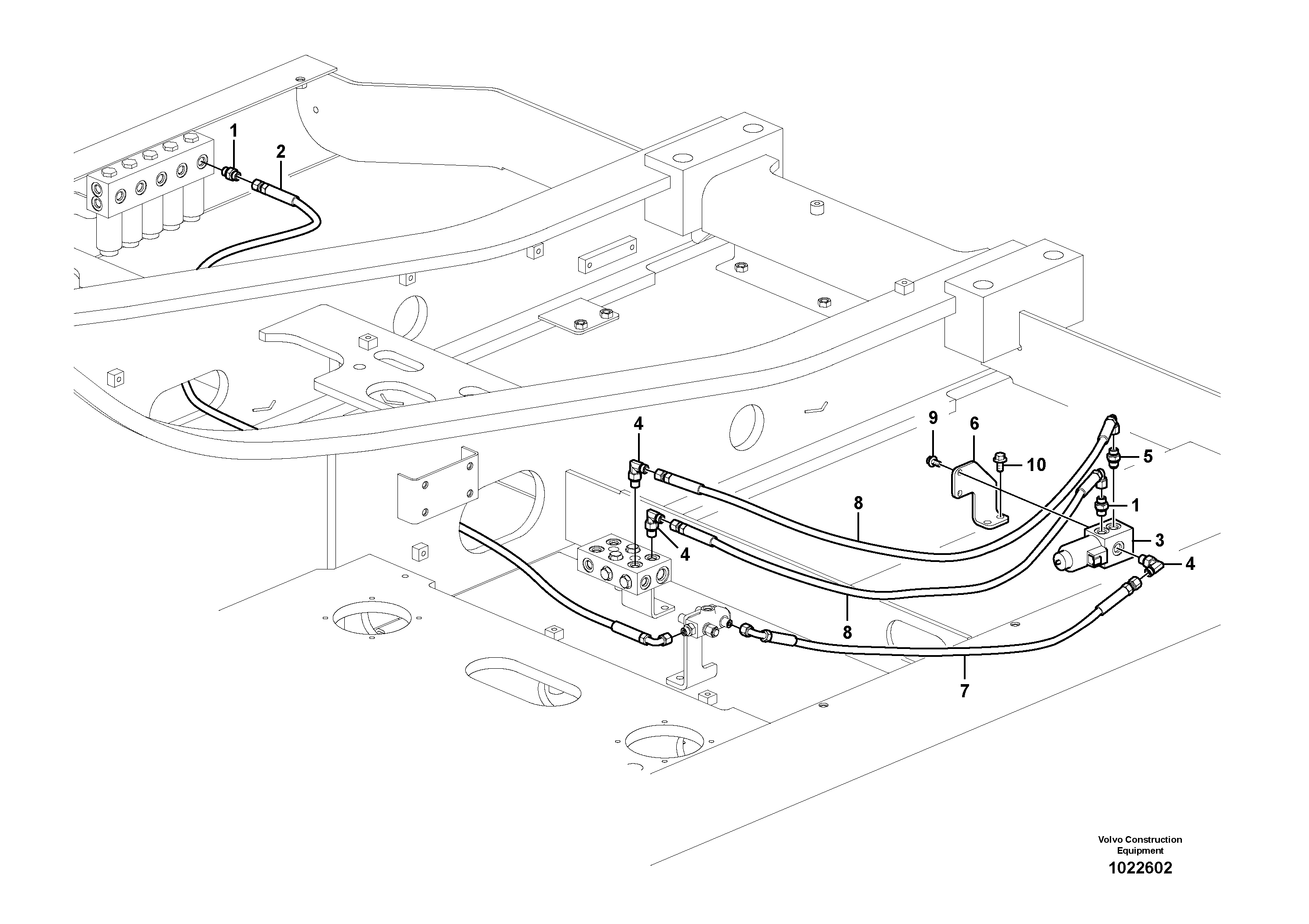 Схема запчастей Volvo EC160C - 51291 Servo system, hammer and shear EC160C
