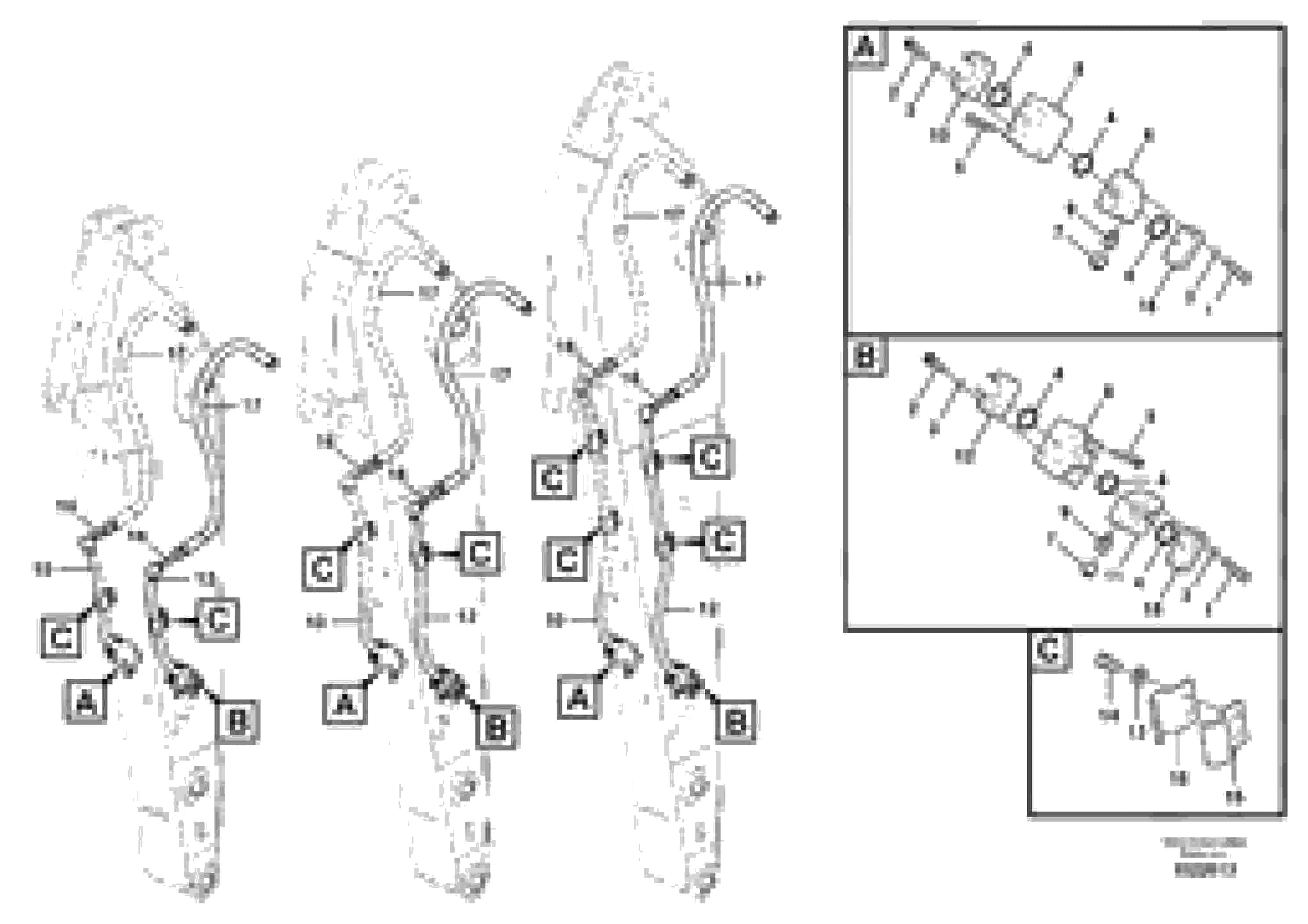 Схема запчастей Volvo EC160C - 86147 Working hydraulic, hammer and shear for dipper arm EC160C