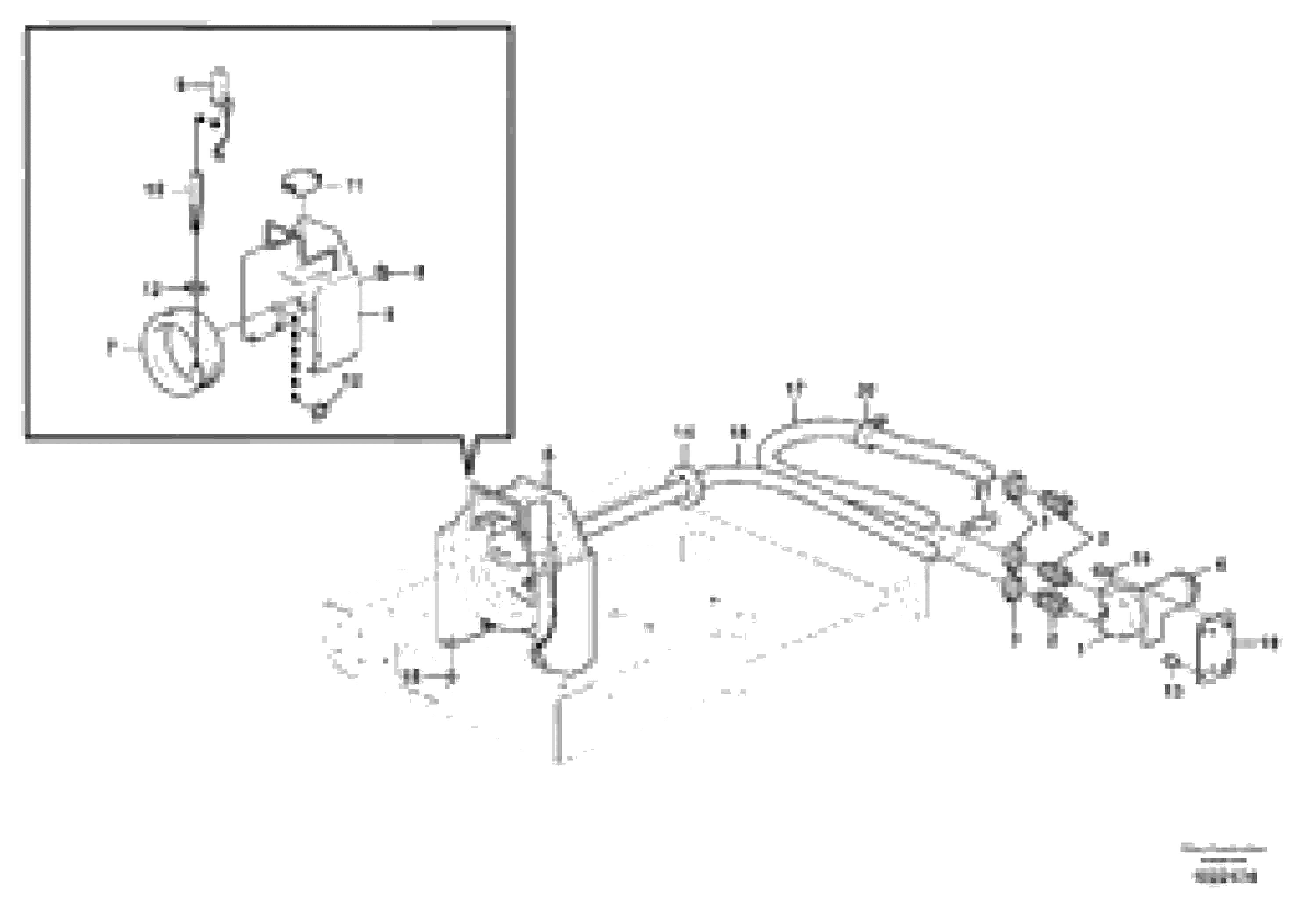 Схема запчастей Volvo EC160C - 51140 Fuel filling pump with assembling details EC160C