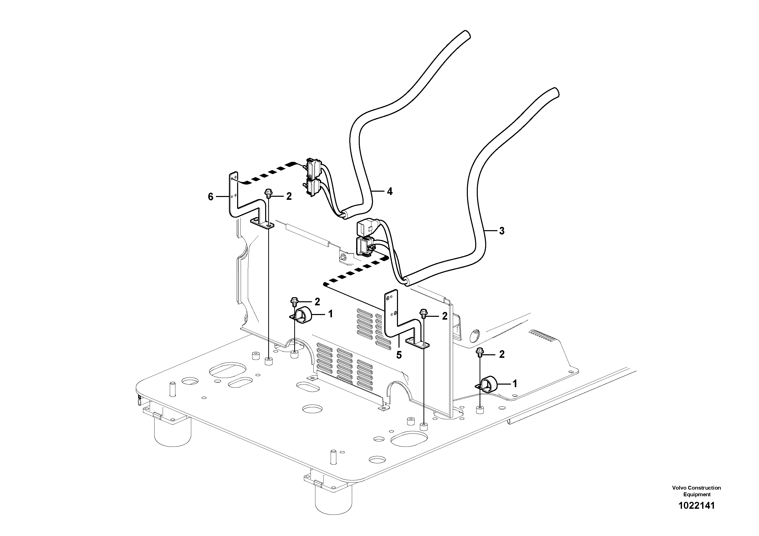 Схема запчастей Volvo EC160C - 94328 Cable and wire harness, instrument panel EC160C